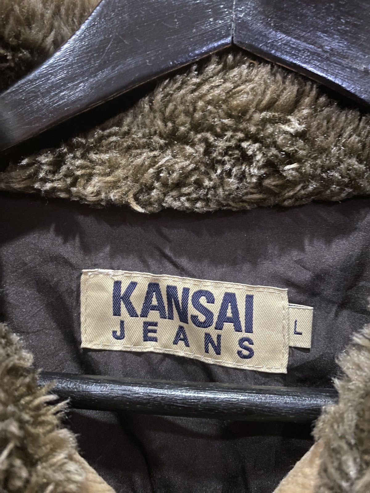 Kansai Yamamoto Vintage KANSAI JEANS Faux Fur Collar Corduroy Jacket Size US M / EU 48-50 / 2 - 4 Thumbnail