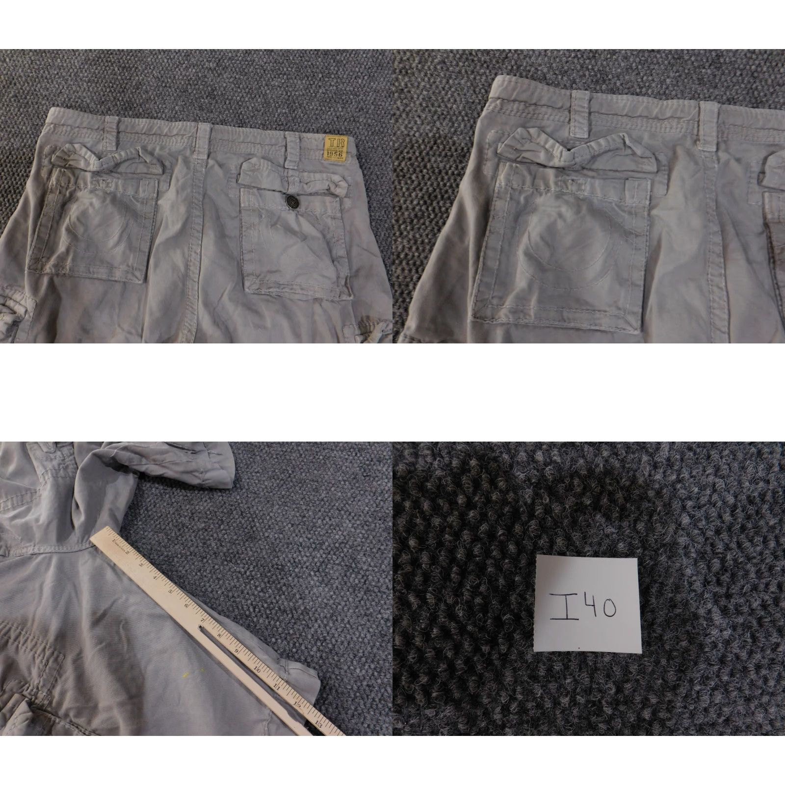 True Religion TRUE RELIGION cargo shorts mens 36 gray distressed utility vintage cargo shorts mens 36 gray distressed utility cargo pocket shorts men Size US 36 / EU 52 - 9 Thumbnail