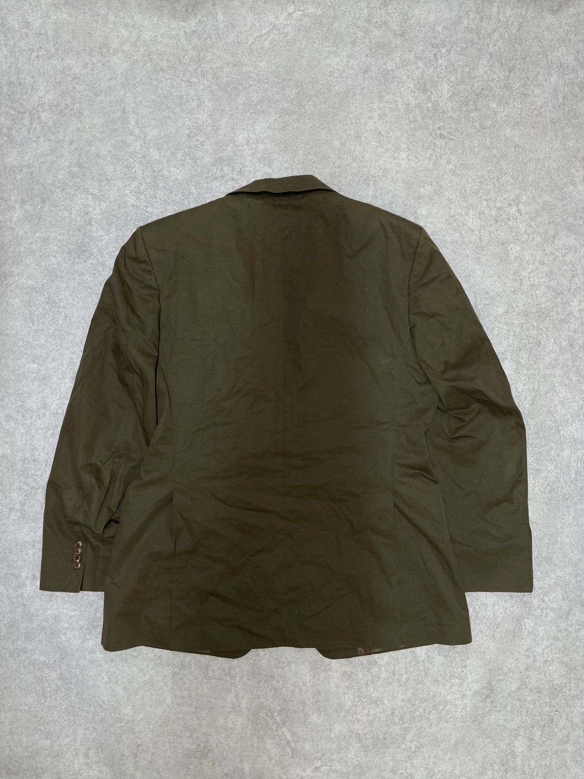 Burberry × Burberry Prorsum Khaki Y2K Burberry Blazer Jacket LGB Opium Style Size 50L - 14 Thumbnail