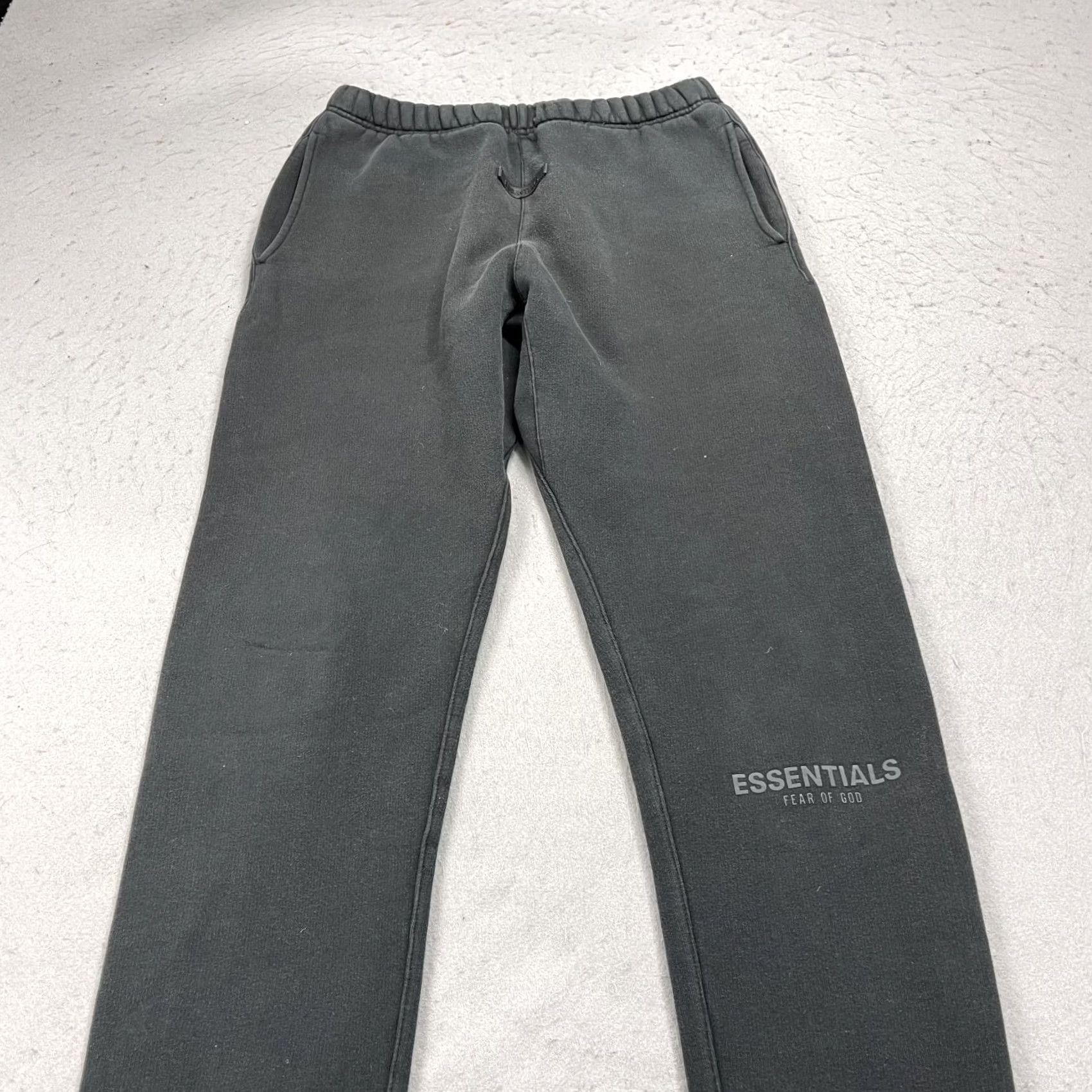 Essentials Essentials Sweatpants Mens S Black Tapered Fleece Jogger Size US 29 - 3 Thumbnail