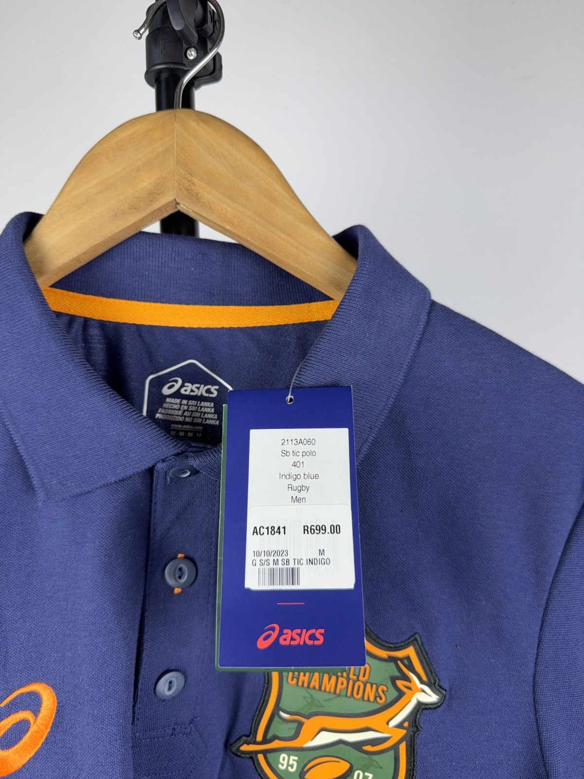 Asics NWT Asics official SA Rugby Springboks Team Polos Size US M / EU 48-50 / 2 - 5 Thumbnail