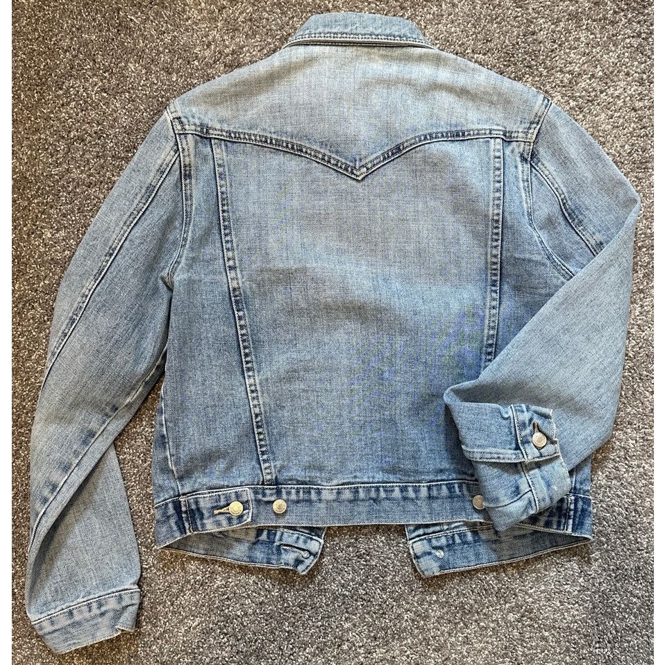 Boston Proper BOSTON PROPER Button Up Medium Wash Denim Jean Jacket Sze 6 Size M / US 6-8 / IT 42-44 - 6 Thumbnail