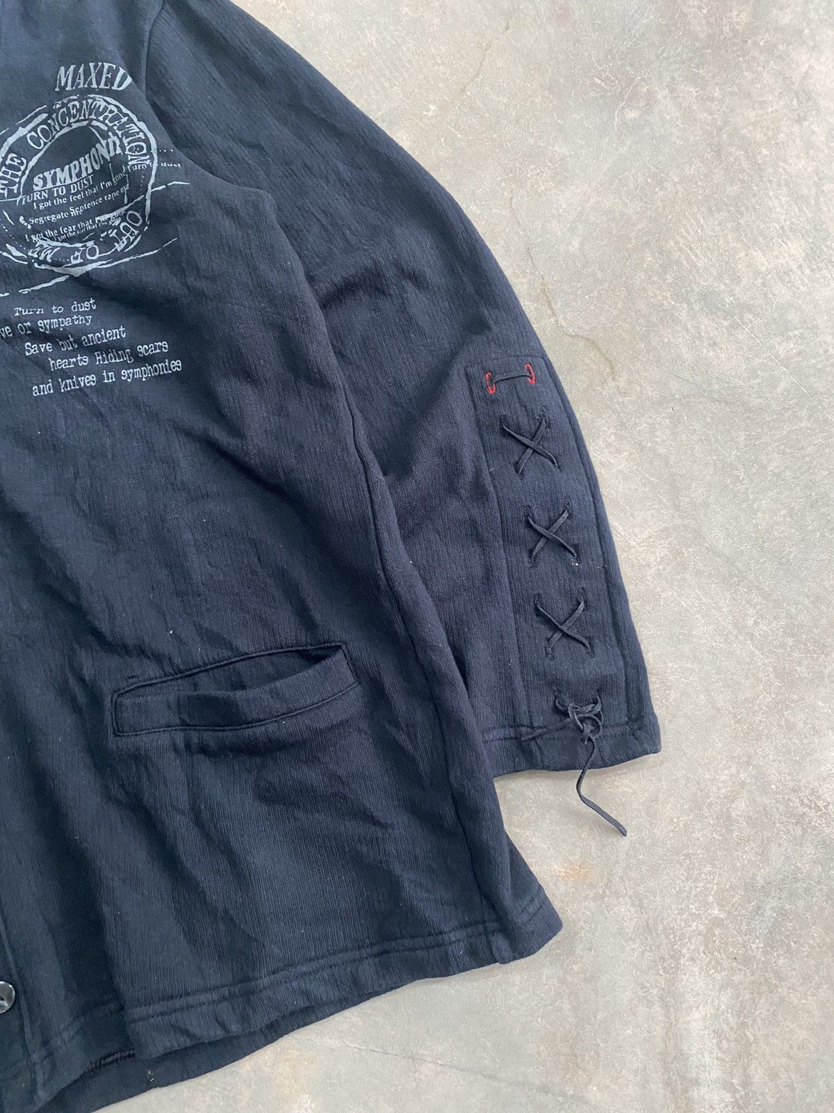 Hysteric Glamour × Japanese Brand × Le Grande Bleu (L.G.B.) 45 Cardigan Punk Grunge Lgb Style Bondage Gothic Size US M / EU 48-50 / 2 - 3 Thumbnail