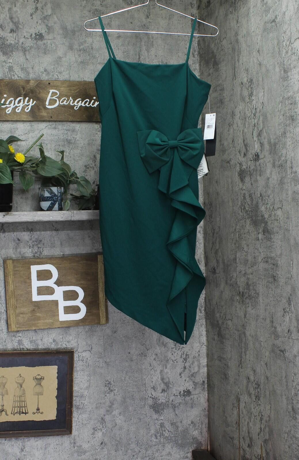 Other Nwt Adrianna By Adrianna Papell Knit Dress Dark Ivy Green 10 Size L / US 10 / IT 46 - 1 Thumbnail