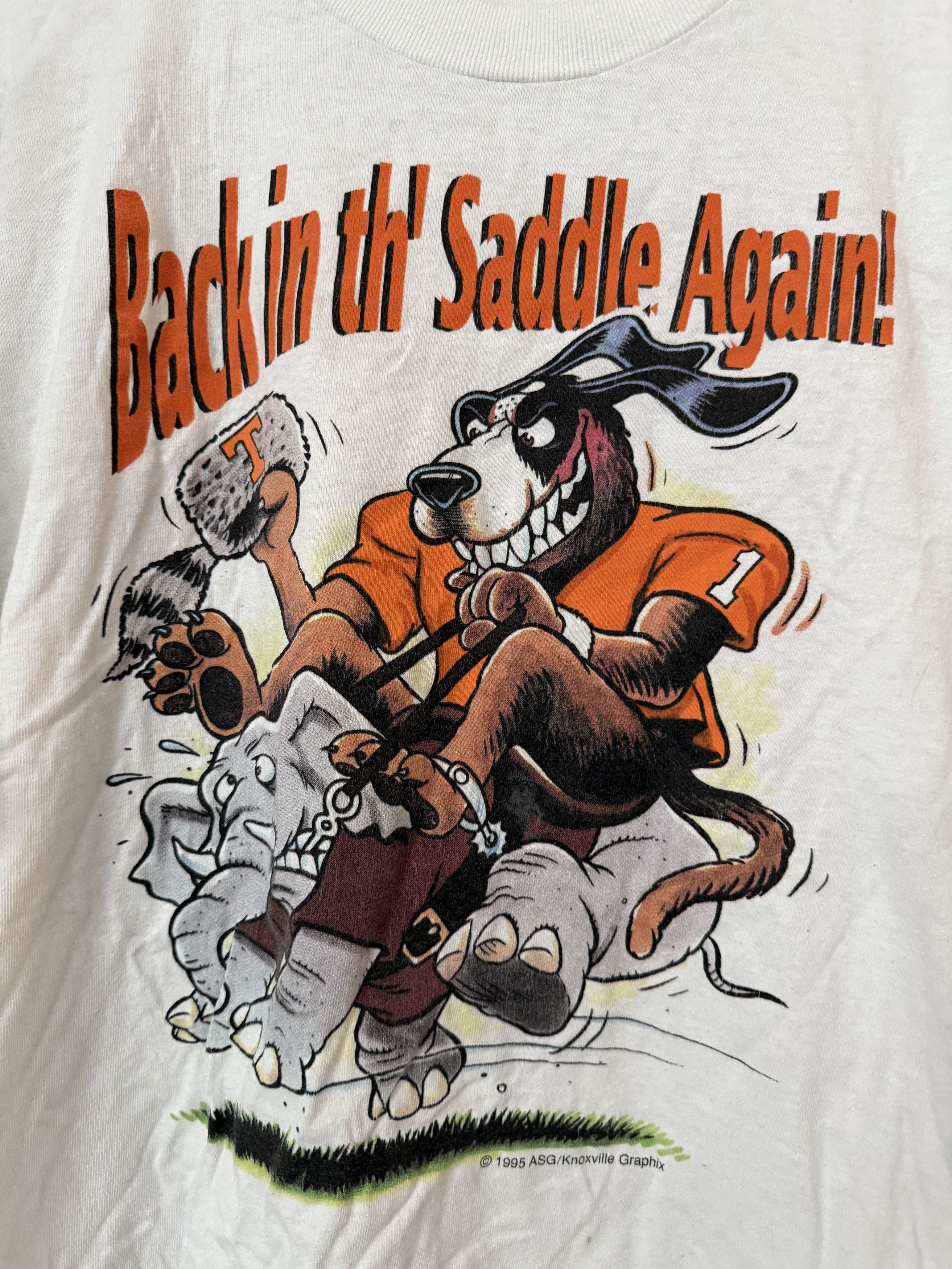 Vintage Vintage Tennessee/Alabama 1998 Back in The Saddle Again Tee Size US XL / EU 56 / 4 - 2 Thumbnail