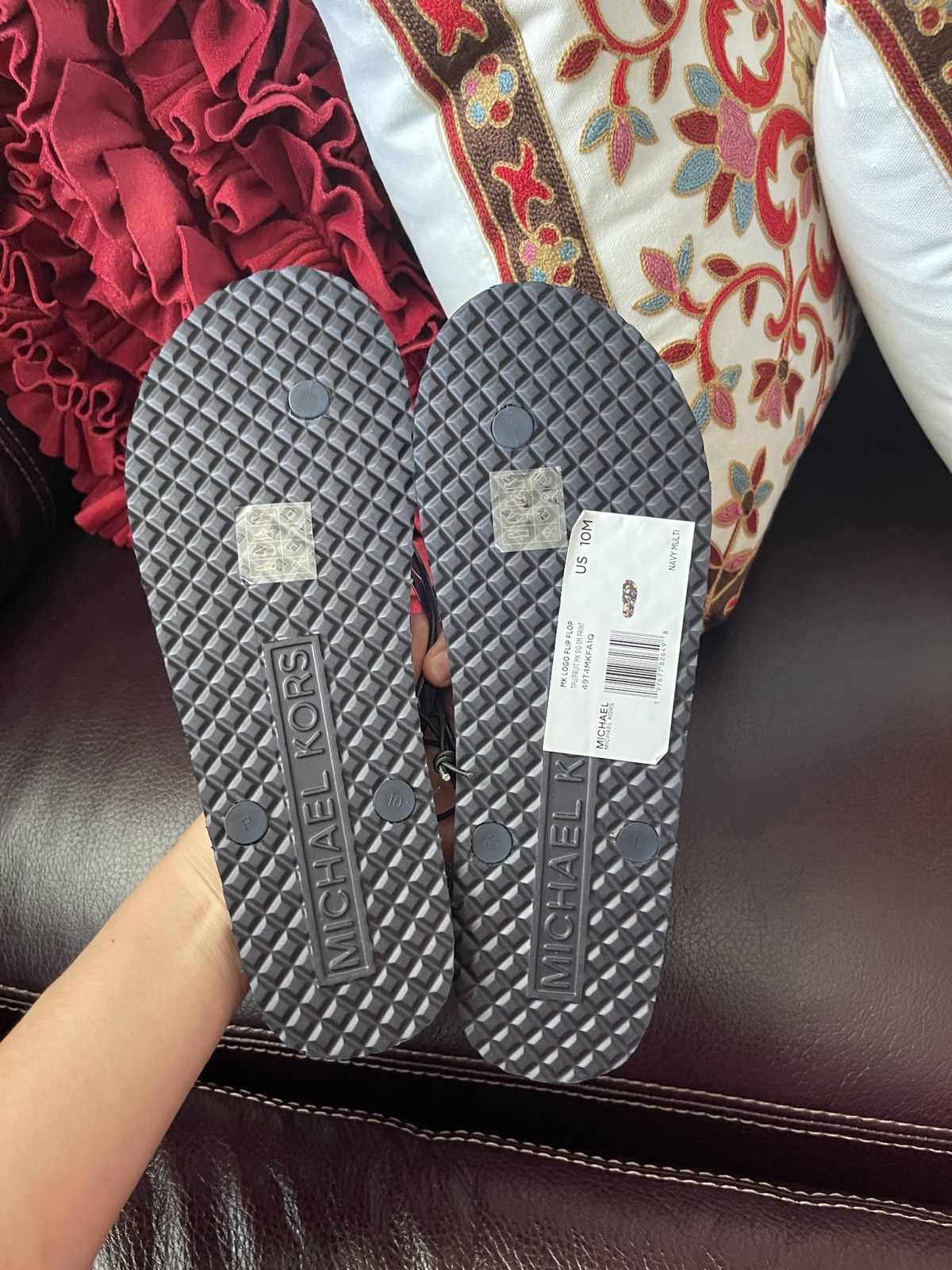 Michael Kors Michael Kors MK Logo Flip Flop Fruit Print Thong Sandal 10 Size US 10 / IT 40 - 5 Thumbnail