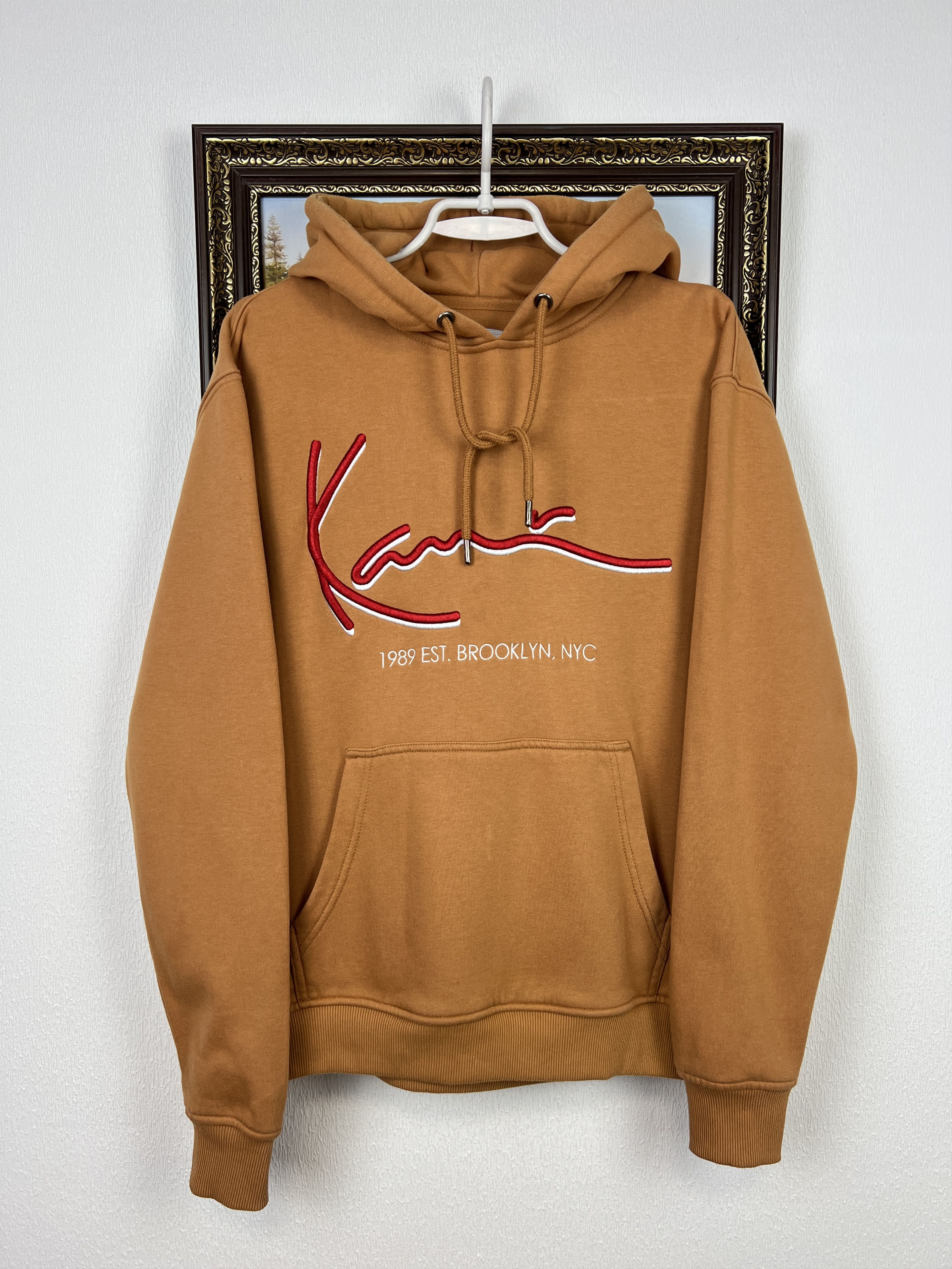 Karl Kani Karl Kani Brown Hoodie Jacket Mens Over Print Big Logo Y2K Size US S / EU 44-46 / 1 - 1 Thumbnail