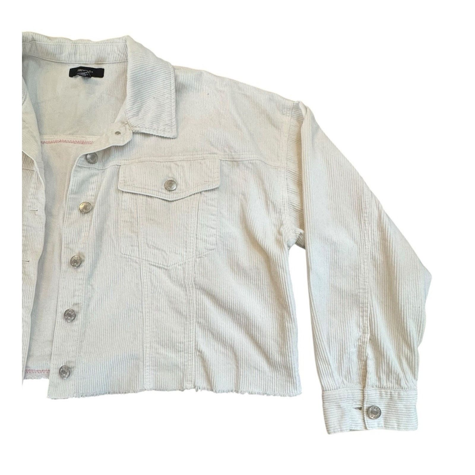 Forever 21 SUBLIME 90s Upcycled Retro Vtg Rhinestone Corduroy Jacket 3X Size 3XL / US 20-22 - 7 Thumbnail