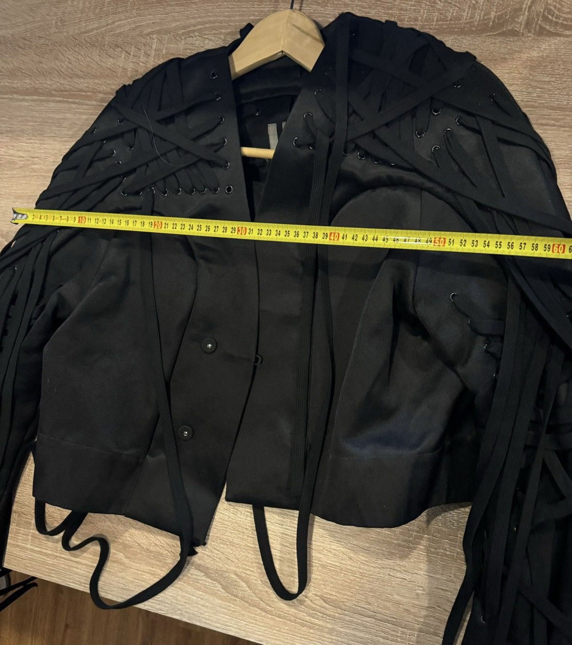Rick Owens Rick Owens Megalace Black Crazy Strap Jacket 2505-Nextarrow Size XS / US 0-2 / IT 36-38 - 3 Thumbnail
