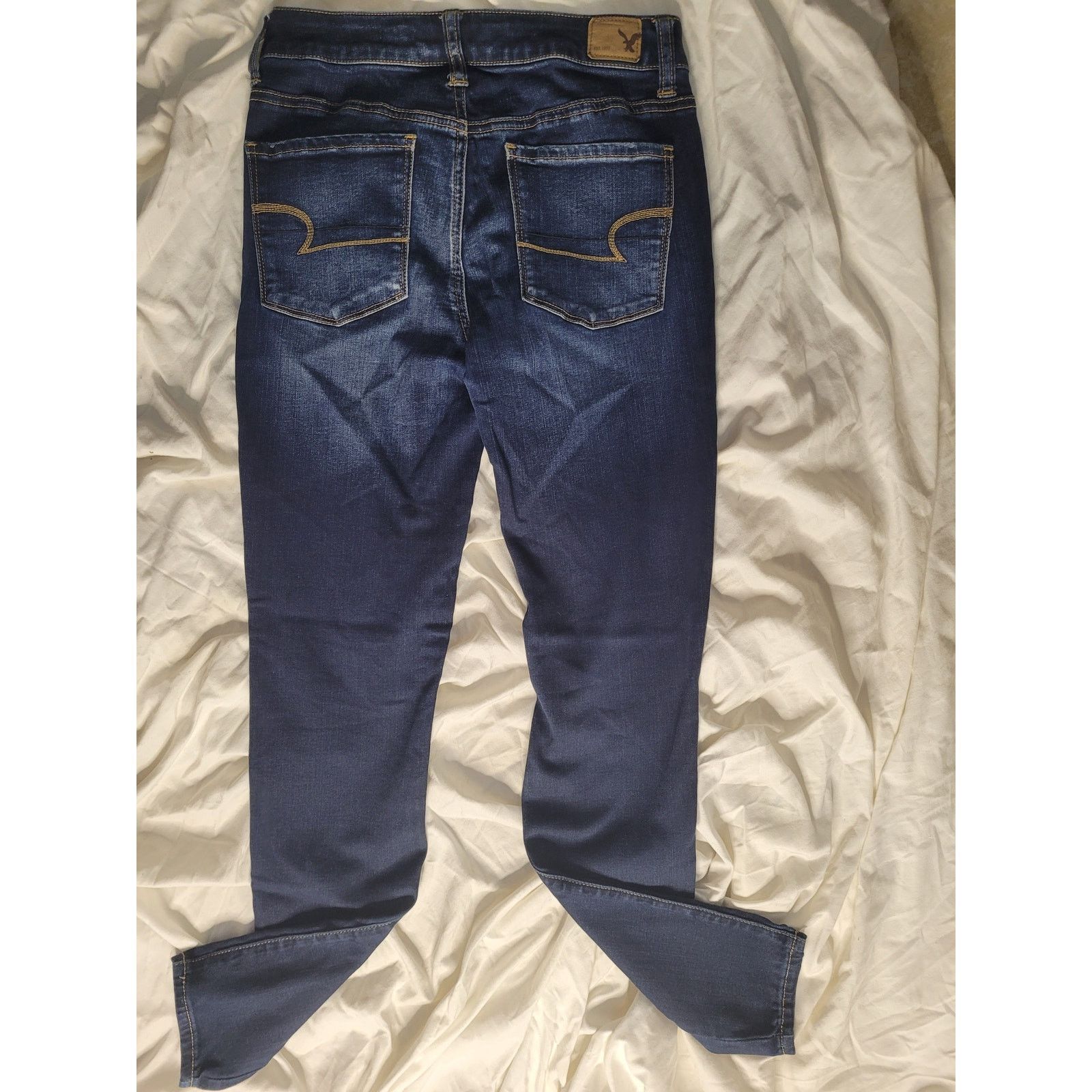 American Eagle Outfitters American Eagle Jeggings Denim High Rise Super Stretc 28W/27L Size 27" / US 4 / IT 40 - 2 Thumbnail