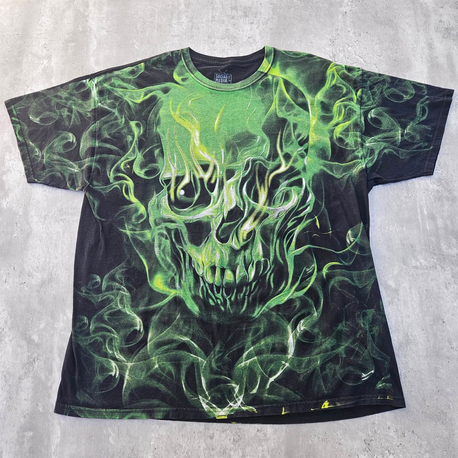 & Other Stories Y2K Skull on Fire AOP Men's XXL Size US XL / EU 56 / 4 - 1 Thumbnail