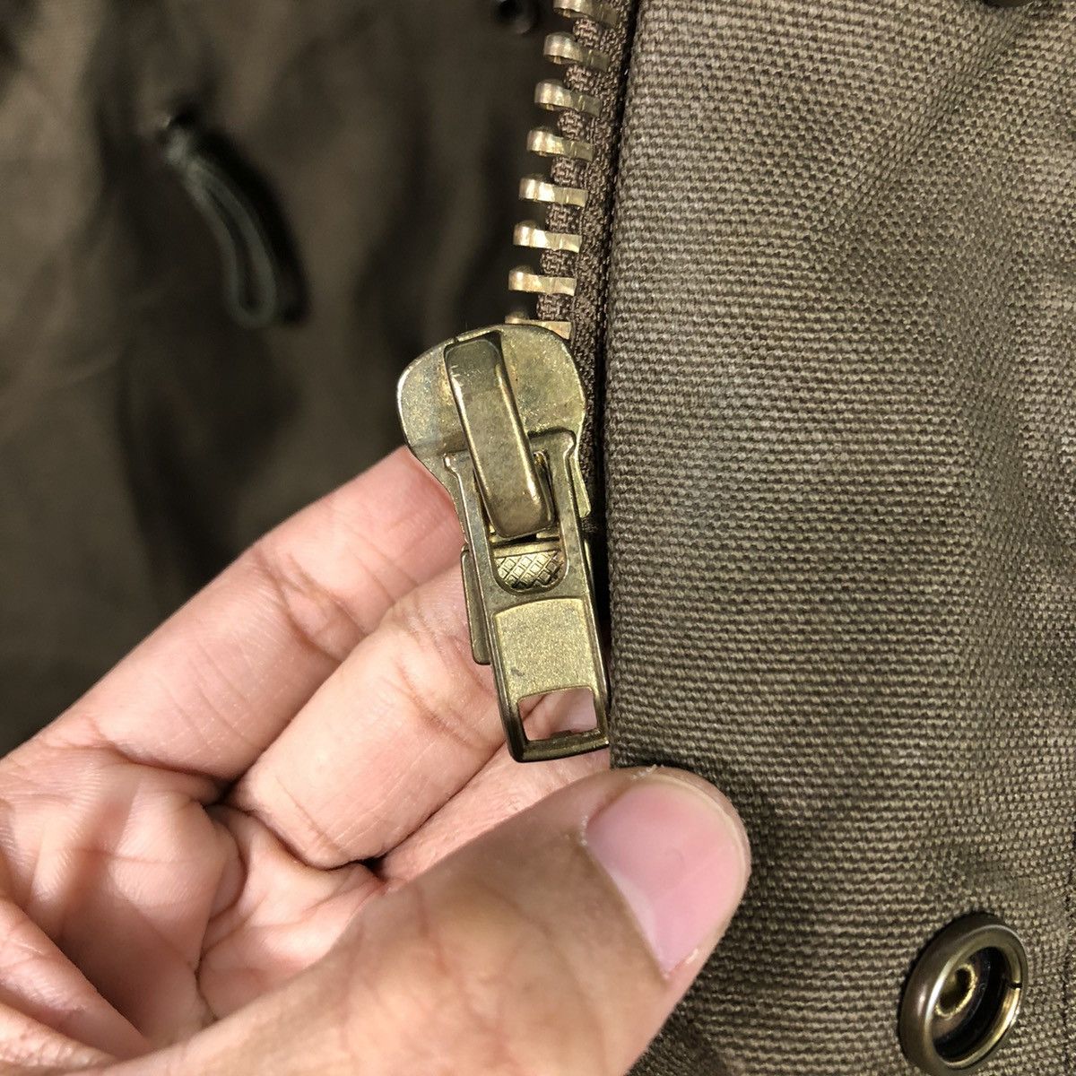 Japanese Brand TETSU Olive Military Oversized Parka / Deep Mods Shape Size US M / EU 48-50 / 2 - 18 Thumbnail
