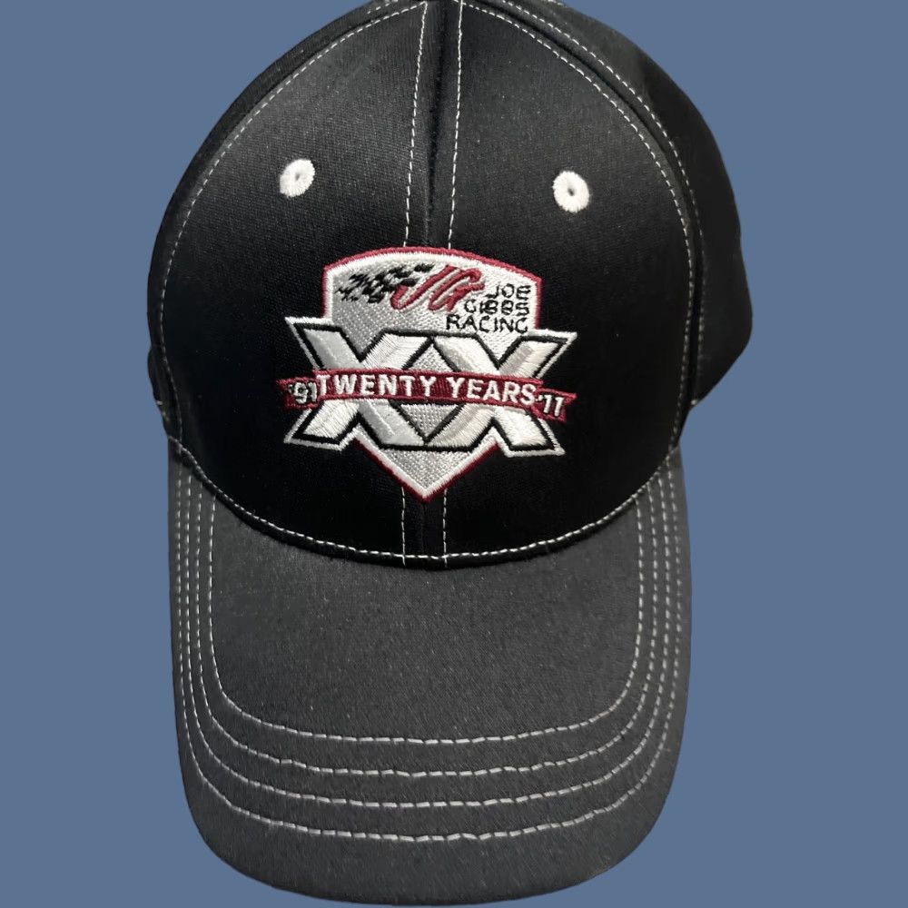 NASCAR Joe Gibbs Racing hat Black One Size Men Baseball Cap Nascar Twenty Years ‘91 To ‘11 Hitec Imperial Designer Size ONE SIZE - 1 Thumbnail