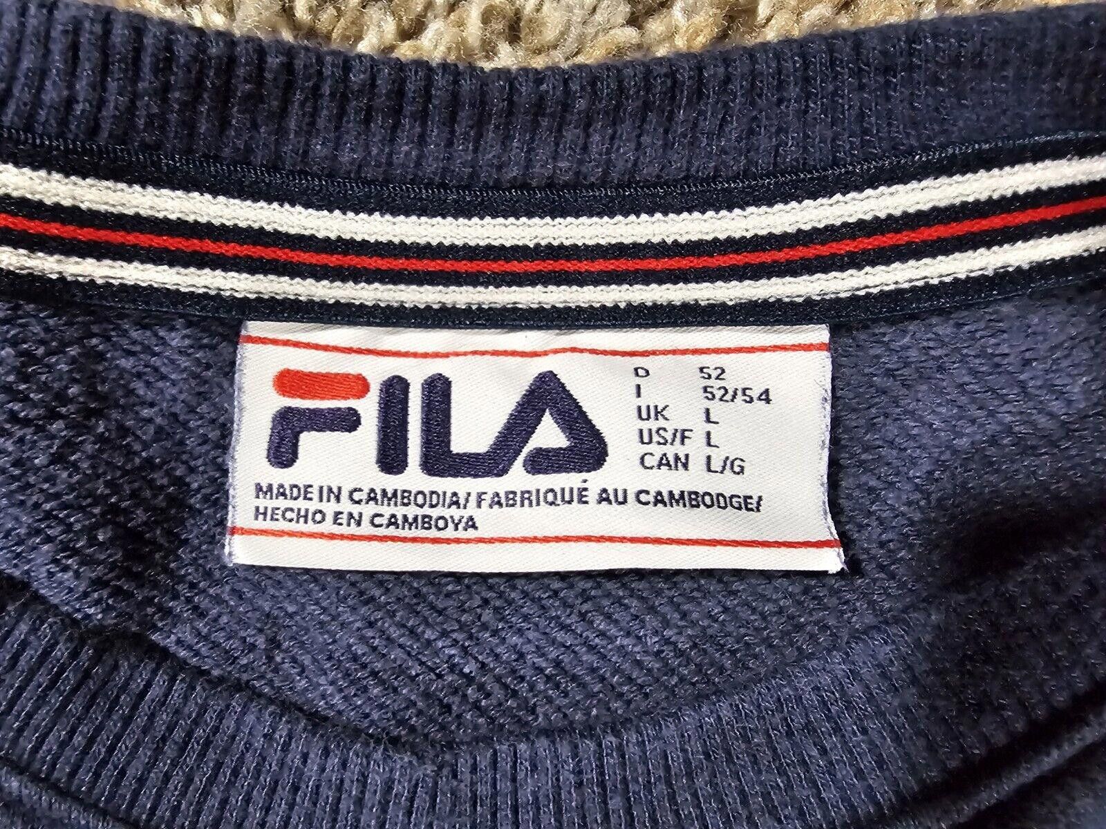 Fila FILA Sweatshirt Sport Retro Embroidered Logo Size L Y2K Size US 34 / EU 50 - 4 Thumbnail