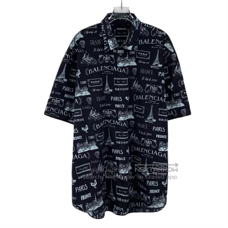 Other Balenciaga Size 41 Black Logo Letter Iron Tower Graffiti P Size US M / EU 48-50 / 2 - 1 Thumbnail