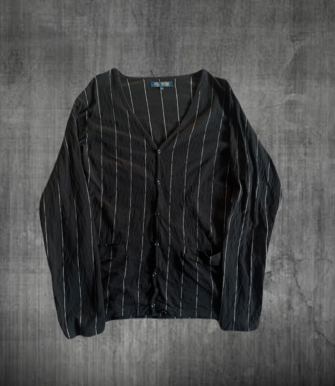 If Six Was Nine 2000s Japanese archive Vkei Gyaruo Stripe Cardigan Y2K Size US M / EU 48-50 / 2 - 1 Thumbnail