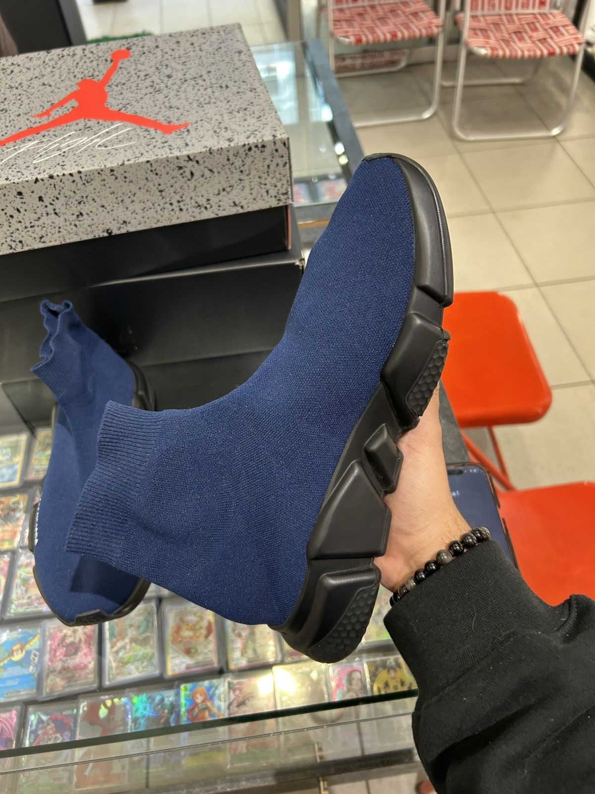 Balenciaga Balenciaga speed runner navy Size US 9 / EU 42 - 4 Thumbnail