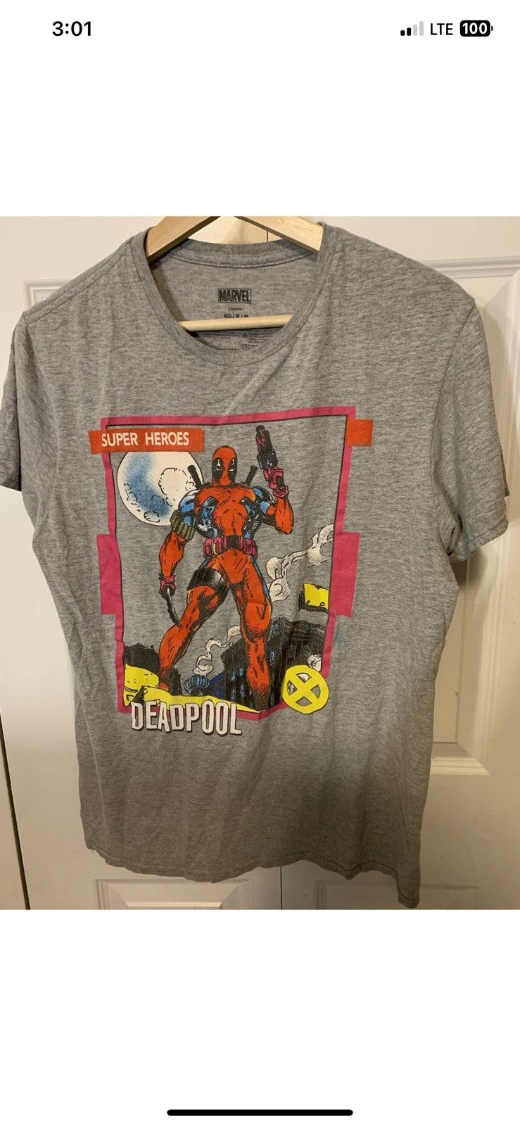 Marvel Comics Marvel deadpool mens sz M gray cerebro scan t shirt Size US M / EU 48-50 / 2 - 1 Thumbnail