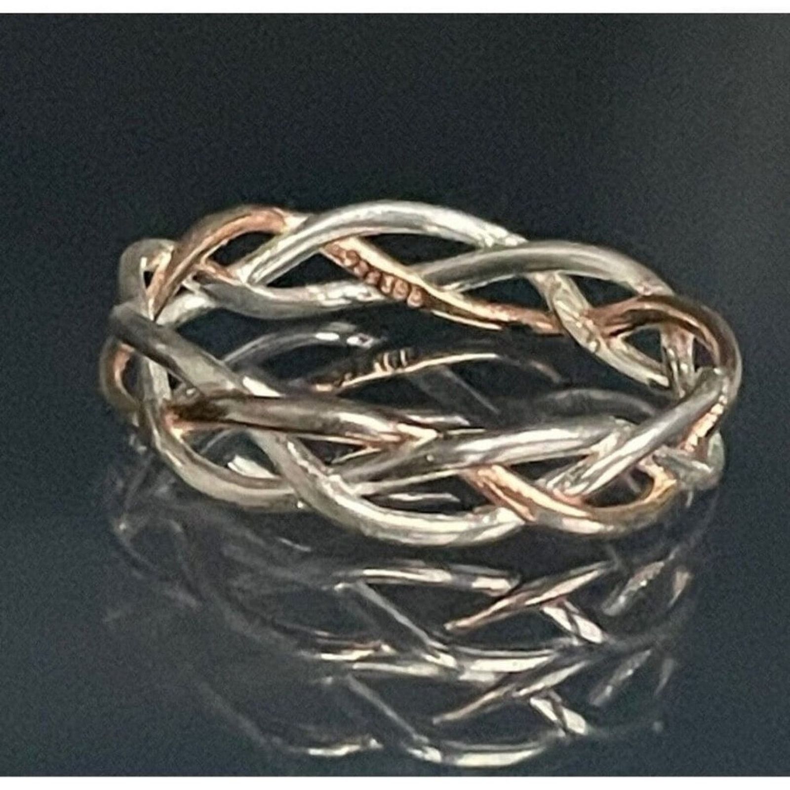 Other IBB 925 STERLING SILVER LACE BAND RING SIZE 9.25 SKY Size ONE SIZE - 1 Thumbnail