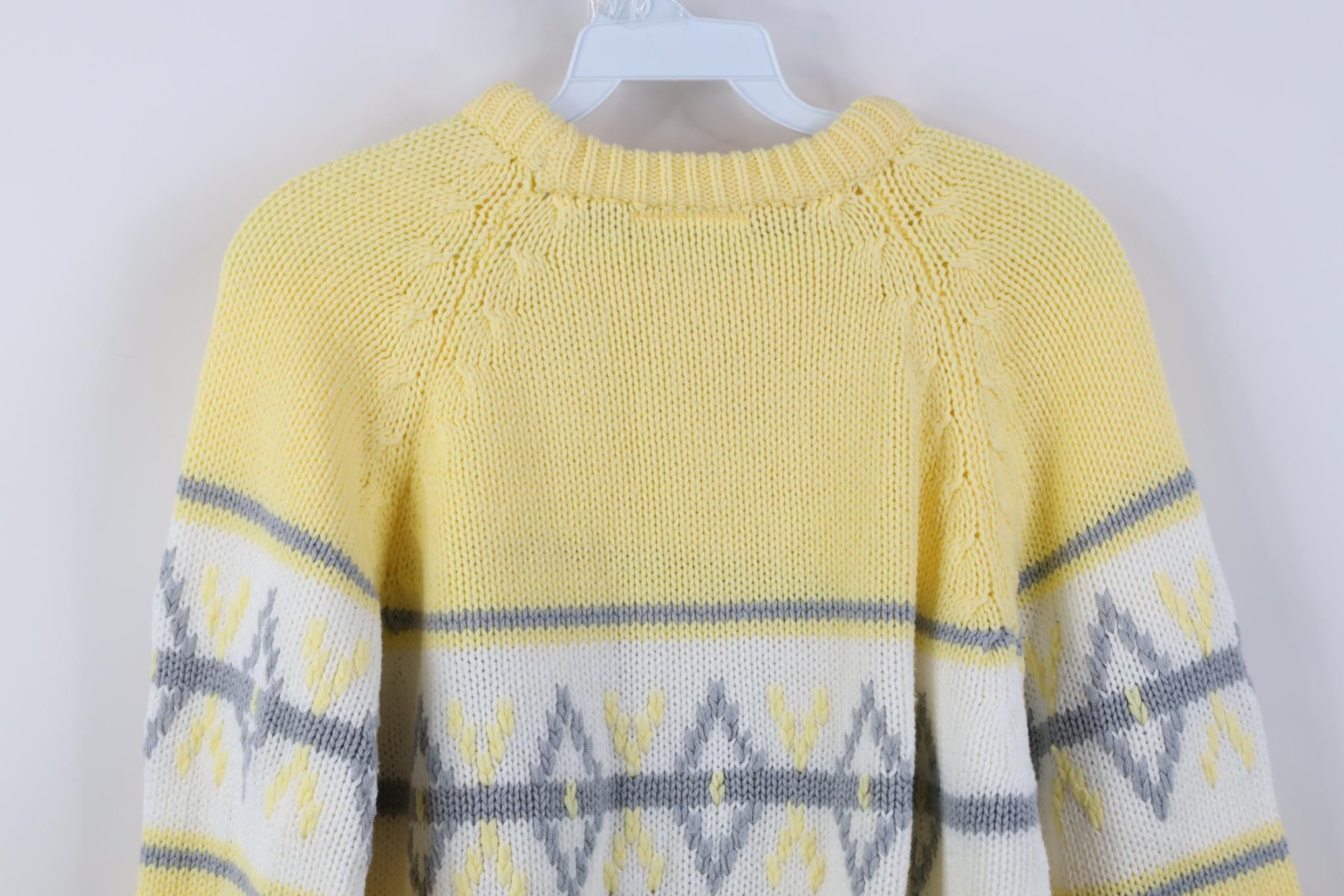 Vintage Vintage 90s Streetwear Ribbed Knit Argyle Diamond Sweater Size L / US 10 / IT 46 - 8 Thumbnail