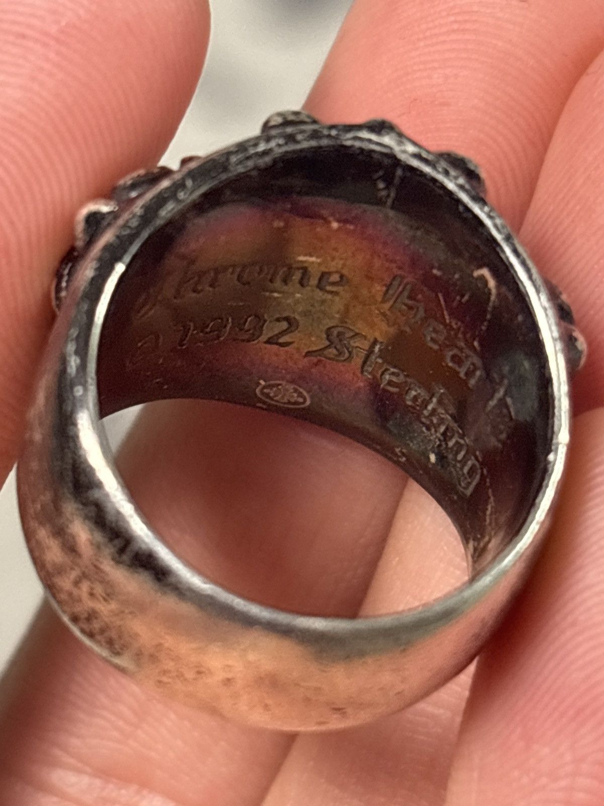 Chrome Hearts CHROME HEARTS BLACK SILVER RING Size ONE SIZE - 8 Thumbnail
