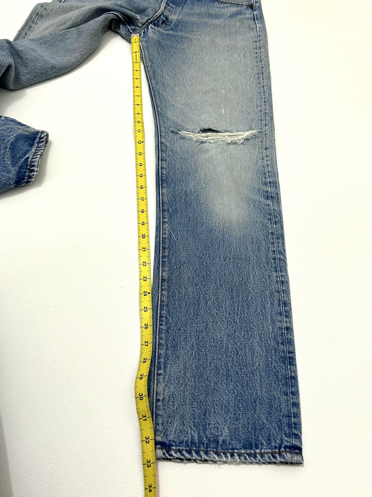 Levi's × Levi's Vintage Clothing 80s Vintage Levis 501 #522 Distressed Jeans Size US 31 - 19 Thumbnail