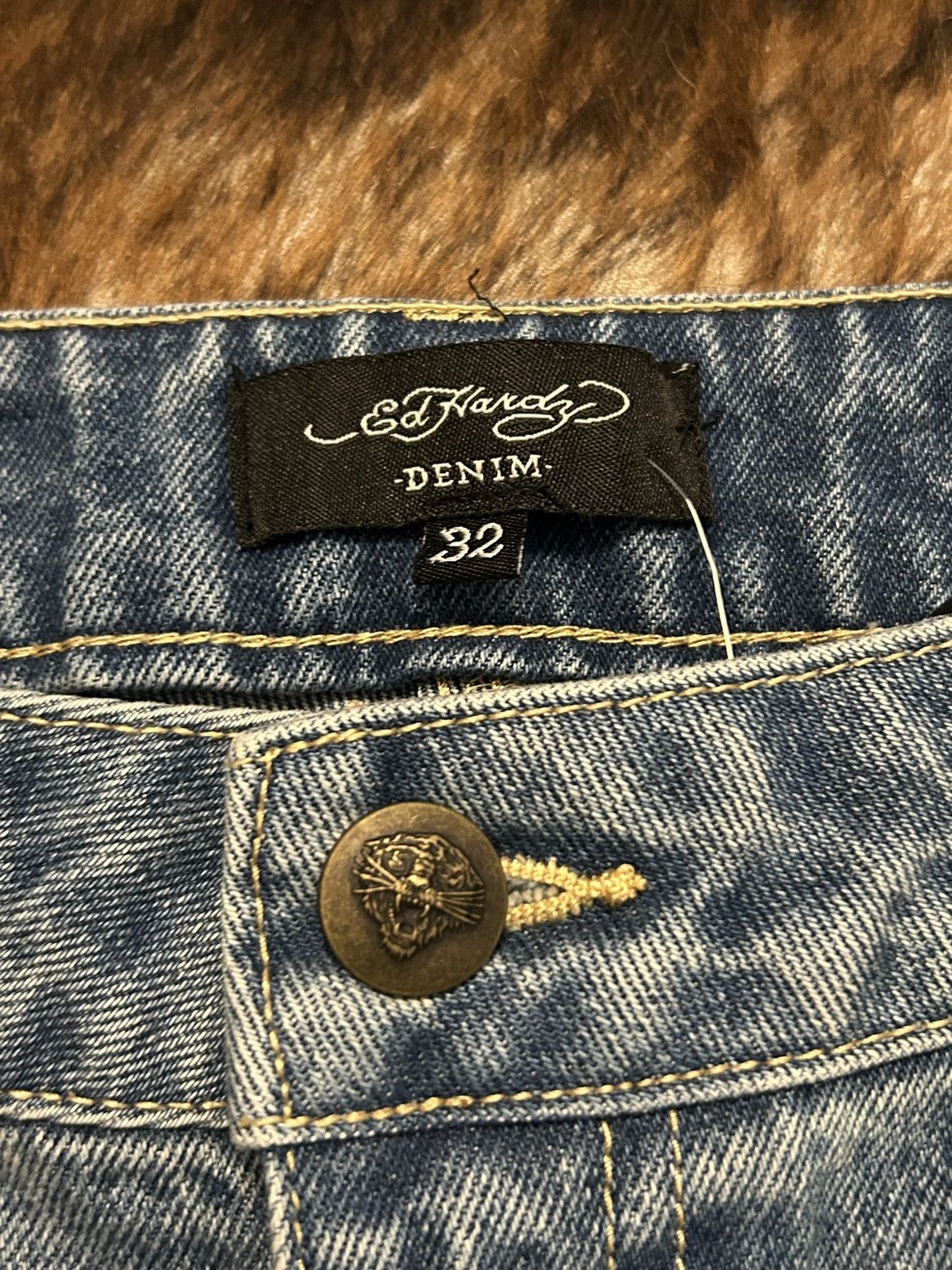 Ed Hardy baggy blue ed hardy designed jeans Size US 32 / EU 48 - 5 Thumbnail