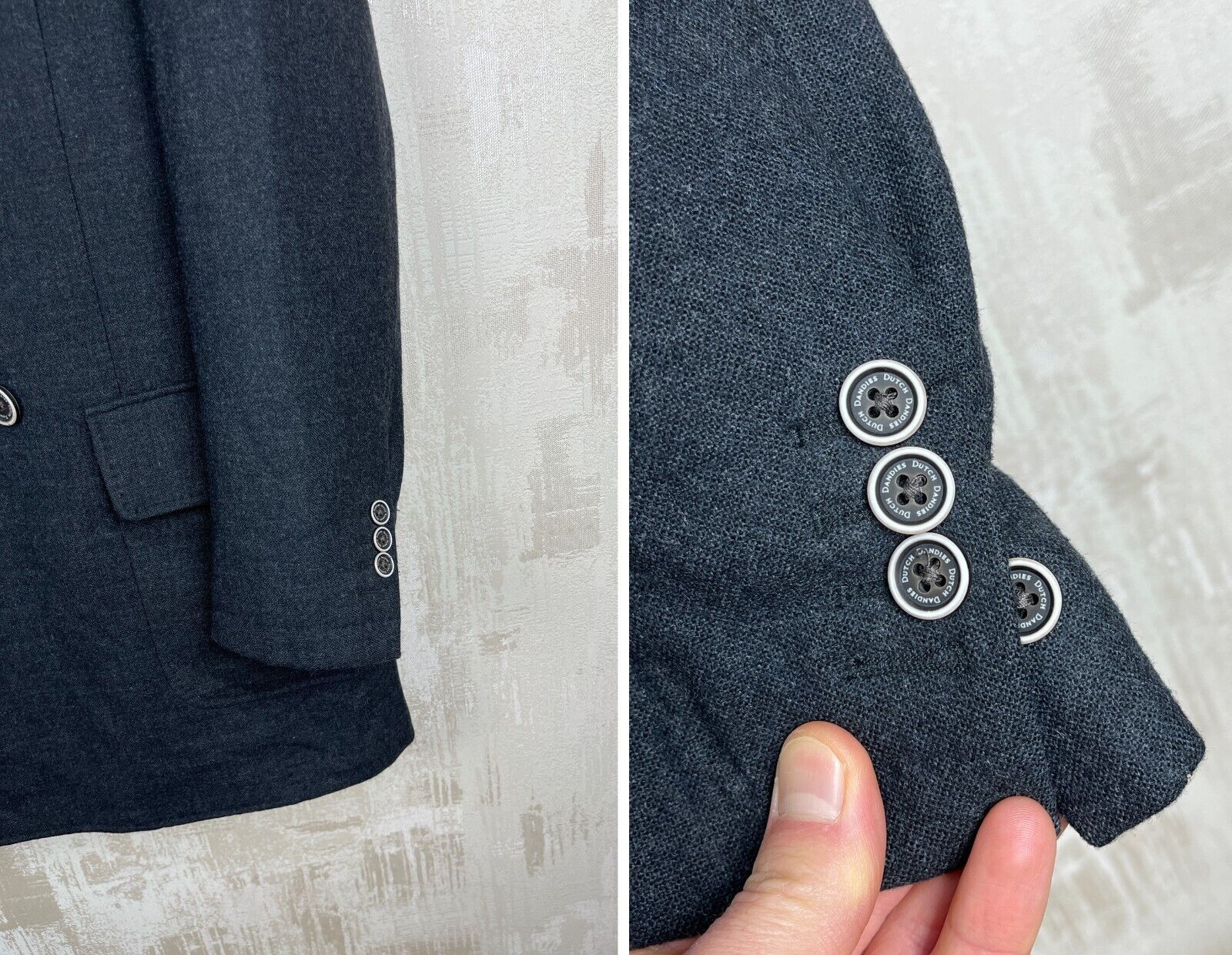 Designer Dutch Dandies Double Brested Wool Blend Coat Jacket Size US M / EU 48-50 / 2 - 4 Thumbnail