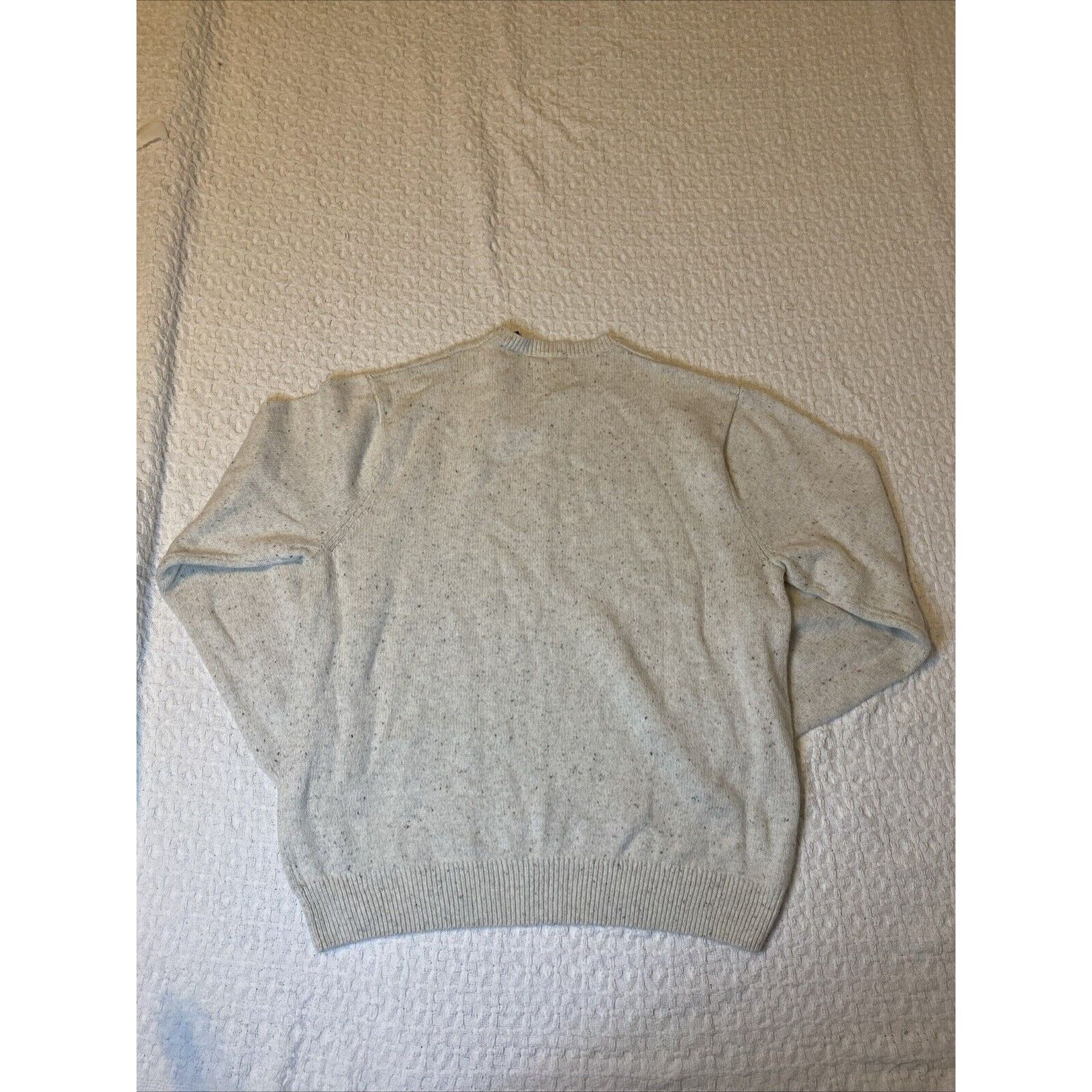 Chaps Mens Chaps Sz XL Oatmeal Hthr, Crewneck, Long Sleeve Sweater Size US XL / EU 56 / 4 - 7 Thumbnail