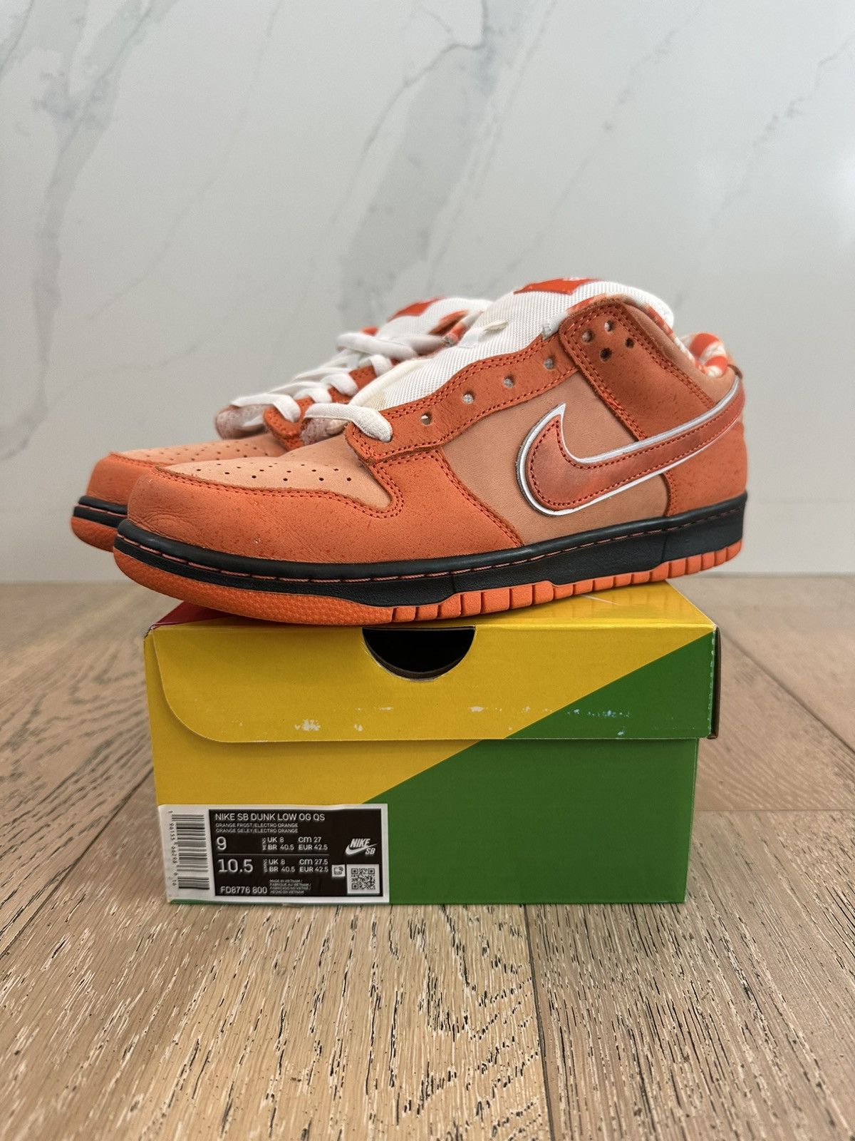 Nike SB Nike SB Dunk Low Concepts Orange Lobster Size US 9 / EU 42 - 1 Thumbnail