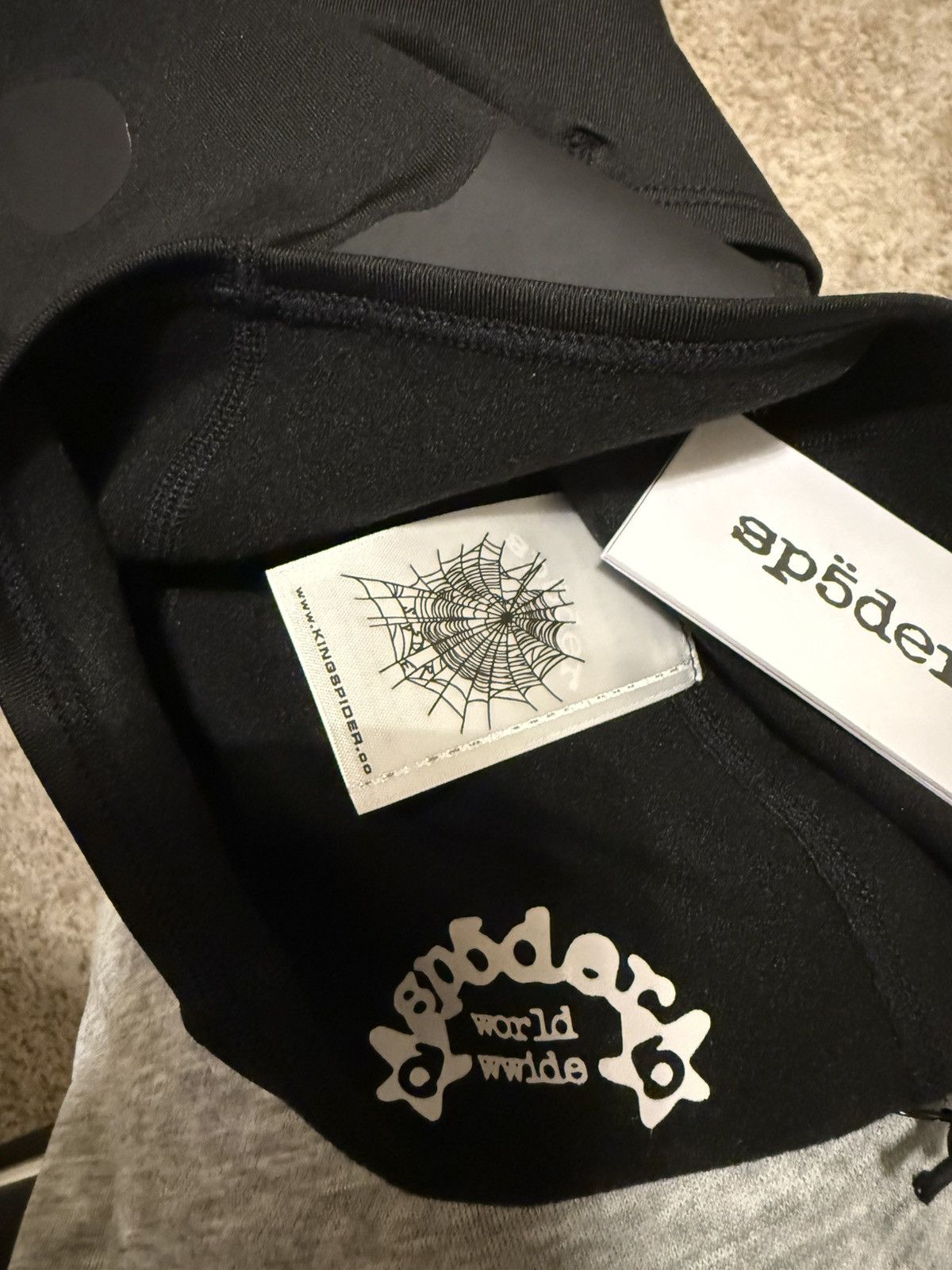 Sp5der × Young Thug OG LOGO V2 SHIESTY MASK - Black / O/S Size ONE SIZE - 6 Thumbnail