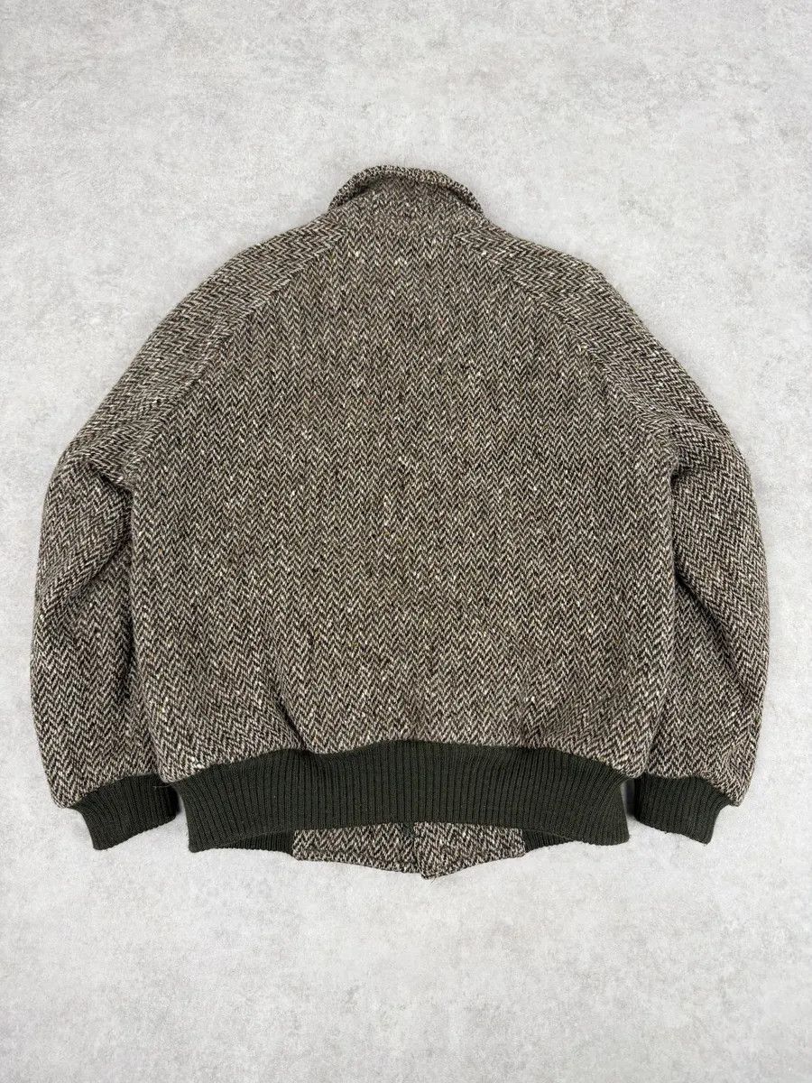 Burberry 2000s Burberry Grey Wool Aviator Bomber Jacket Size US M / EU 48-50 / 2 - 2 Thumbnail