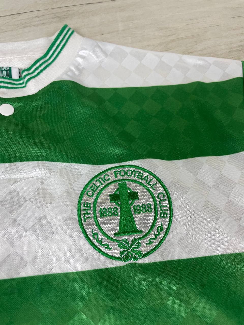 Vintage Score Draw Celtic Retro 1988 Home Shirt Soccer Jersey Size US S / EU 44-46 / 1 - 5 Thumbnail