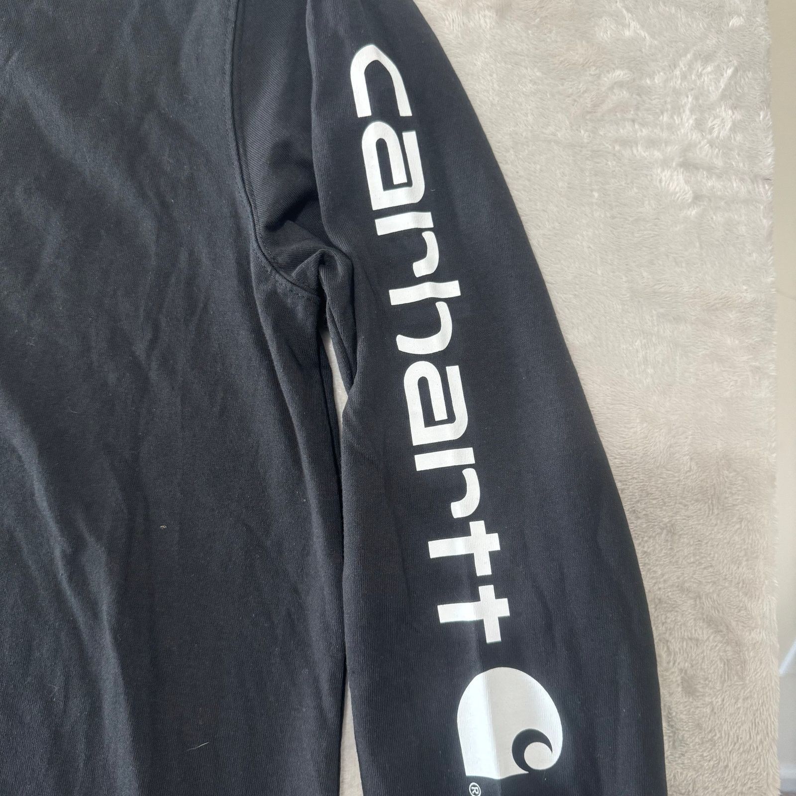 Carhartt NWT Carhartt Original Fit Long Sleeve Logo T-Shirt XL Black Size US XL / EU 56 / 4 - 5 Thumbnail