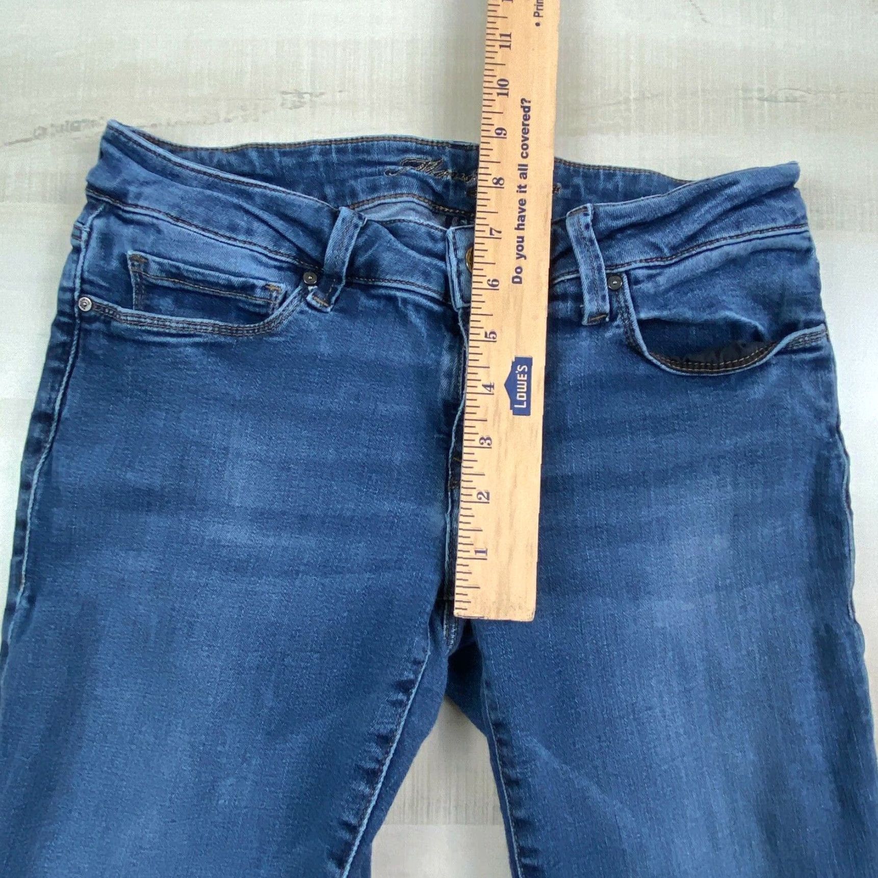 Vintage Mavi Jeans Womens Low Rise Skinny Jeans Medium Wash Blue Denim Size 27" / US 4 / IT 40 - 7 Thumbnail