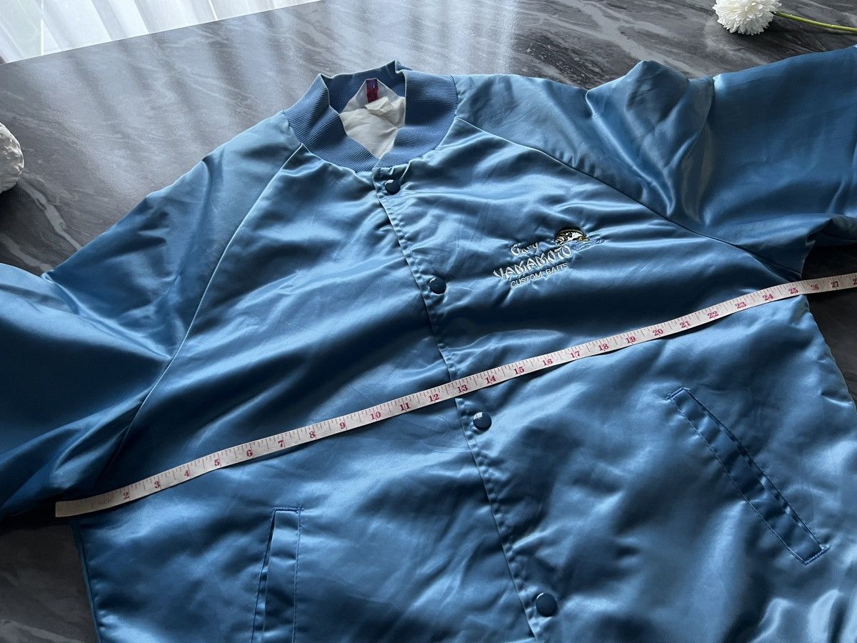 Japanese Brand × Vintage Gary Yamamoto : Custom Baits Bomber Satin Jacker Size US L / EU 52-54 / 3 - 10 Thumbnail