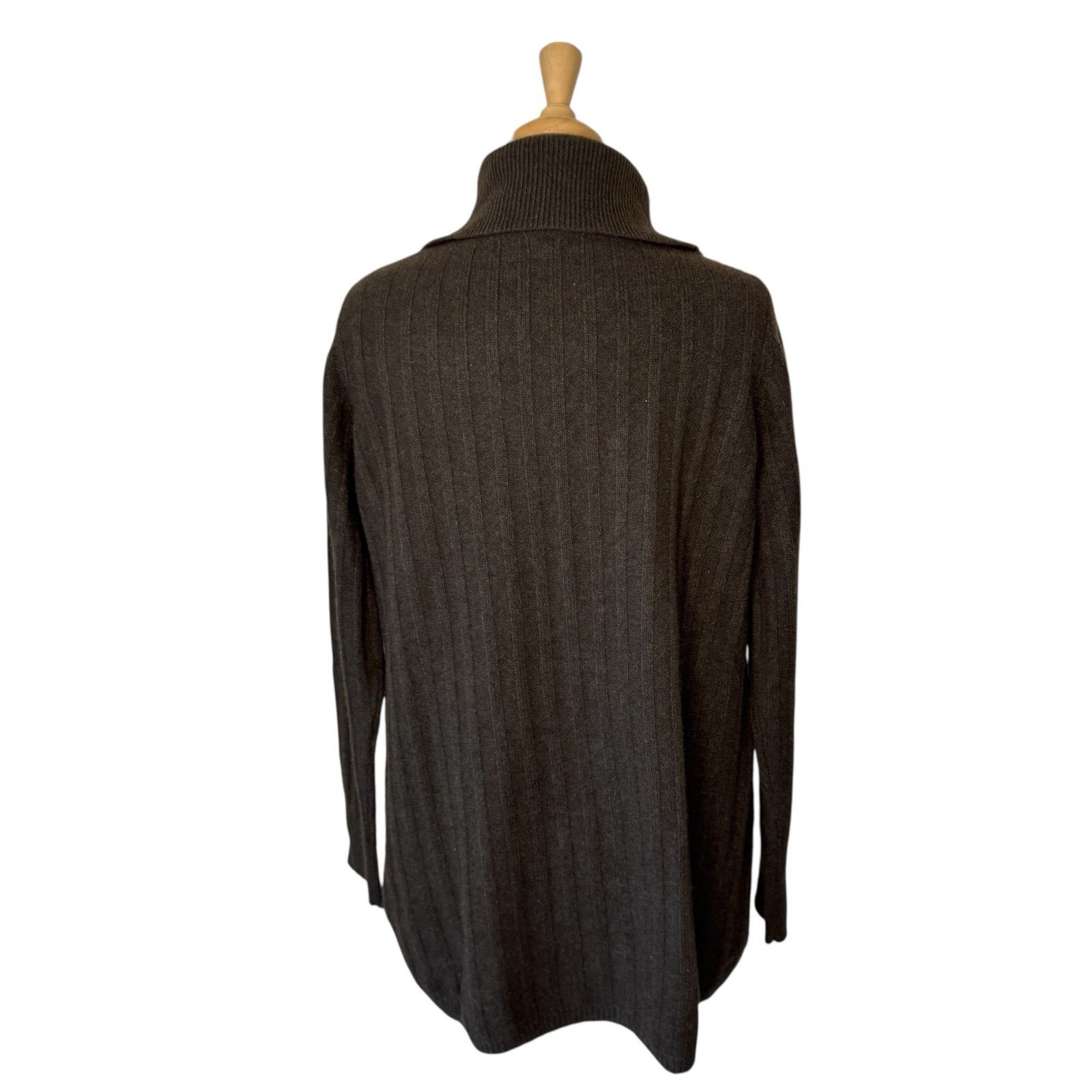 Other TWO DANES Yak & Merino Wool Ribbed Tunic Turtleneck Sweater Size S / US 4 / IT 40 - 2 Thumbnail