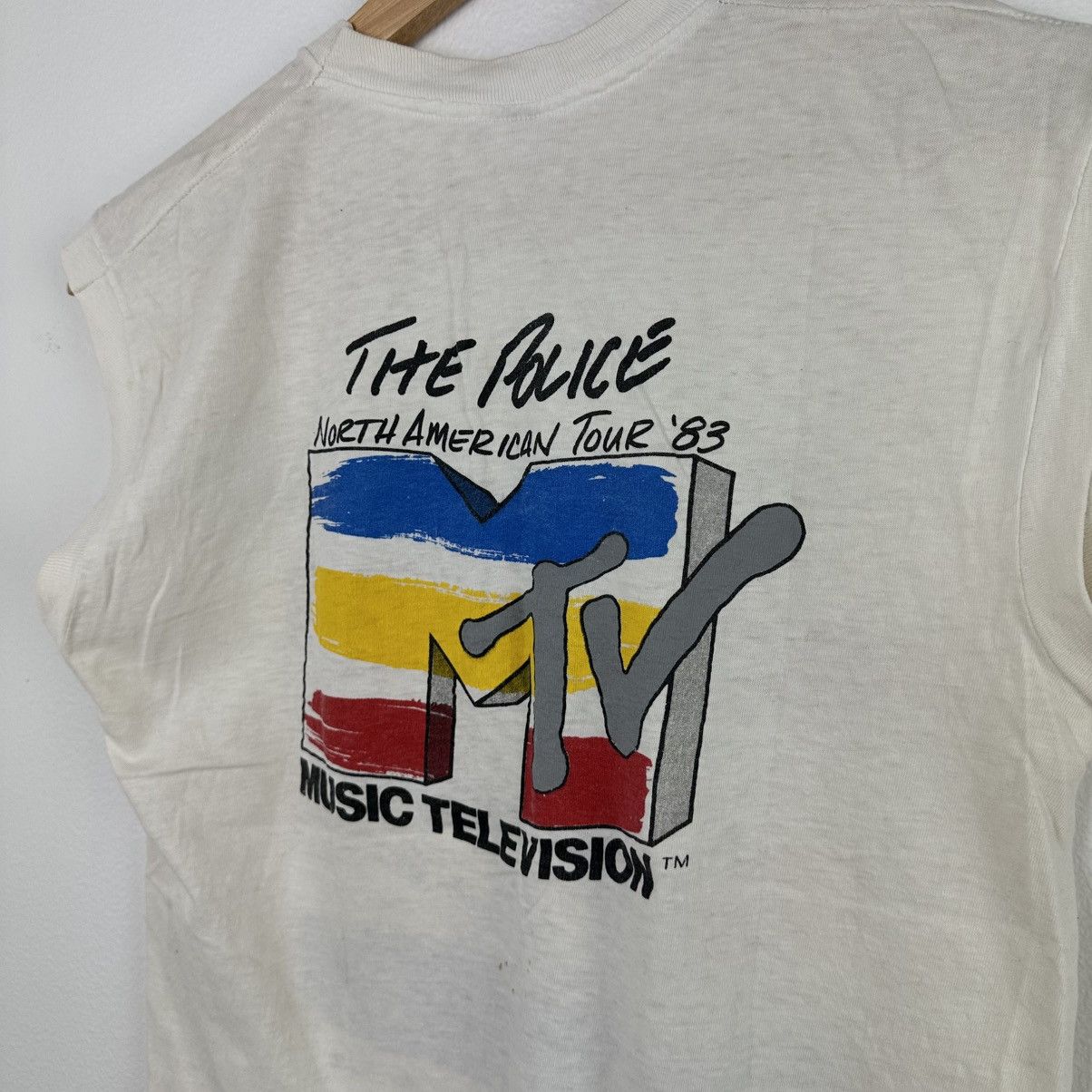 Vintage 1983 MTV The Police North American Tour T Shirt