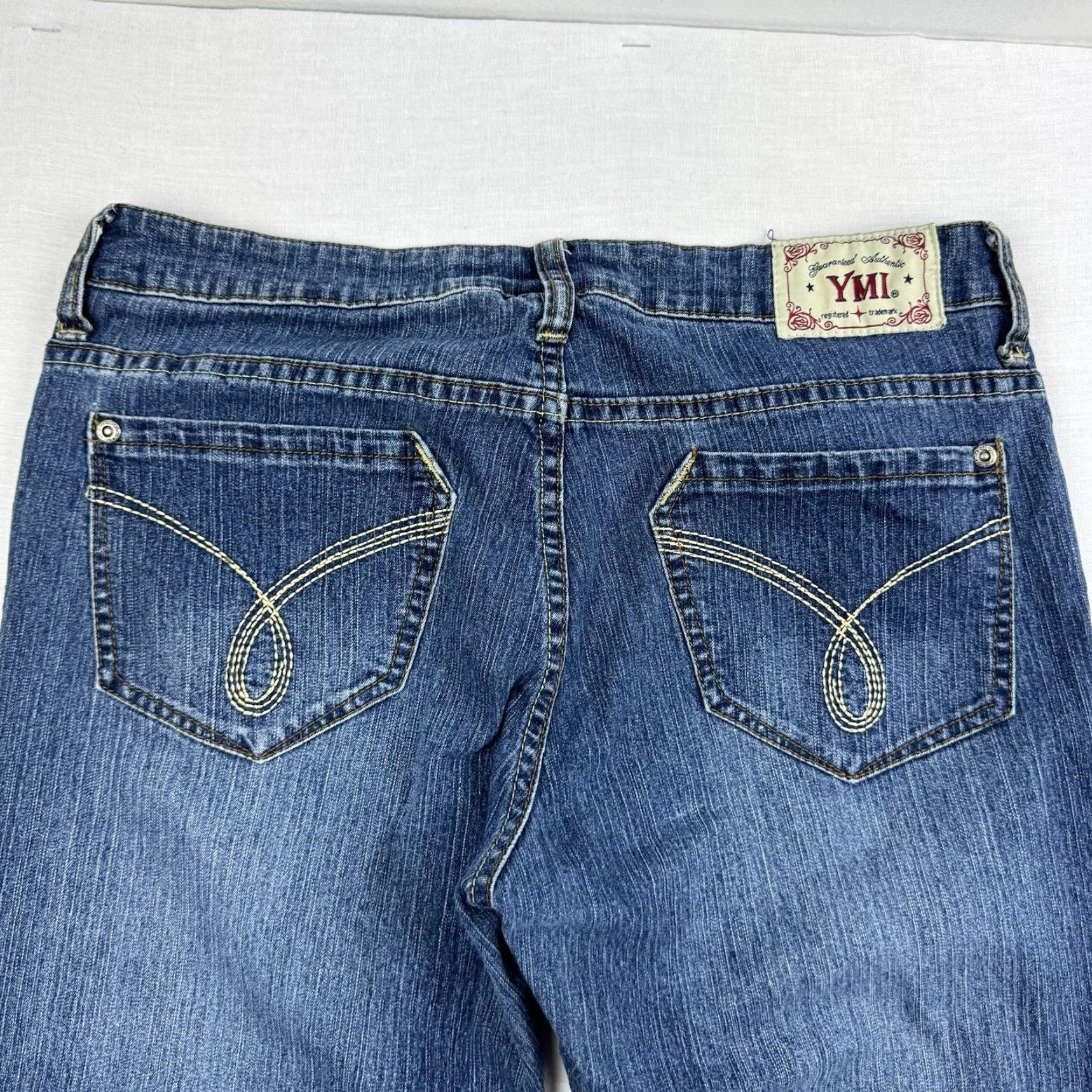 Vintage VINTAGE YMI Jeans Women 11 Blue Low Rise Bootcut Hipster Y2K Grunge Classic Regular Jeans Womens size 11 blue bootcut Y2K hipster vintage YMI jeans Size 32" / US 10 / IT 46 - 4 Thumbnail
