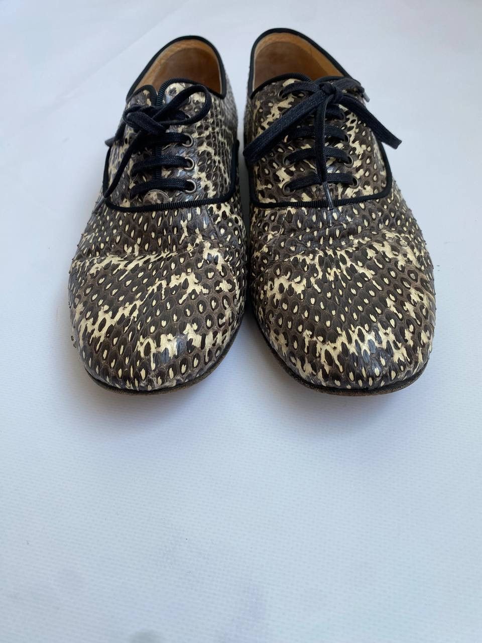 Christian Louboutin Christian Louboutin Lace Ups Low Top Snakeskin Size US 10 / IT 40 - 6 Thumbnail