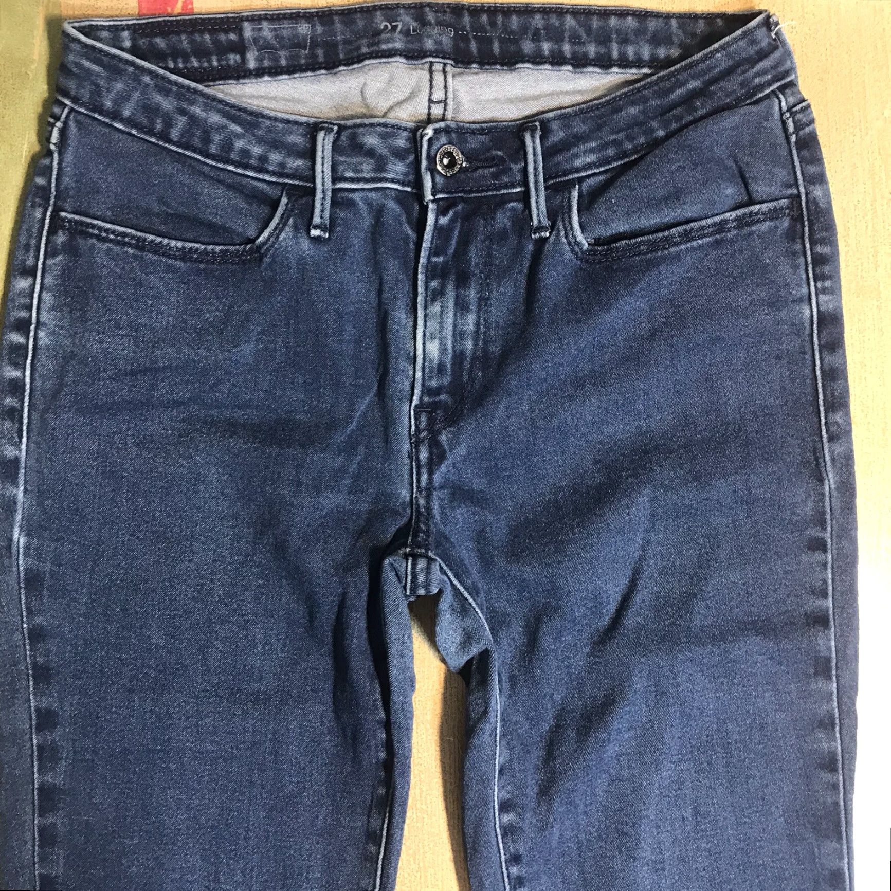 Levi's Levi's Jeans 8 in Rise Legging Denim Blue Womens 27 x 30 Inseam Stretch Slim Straight 5-Pocket Logo Vintage? No** Size 27" / US 4 / IT 40 - 4 Thumbnail