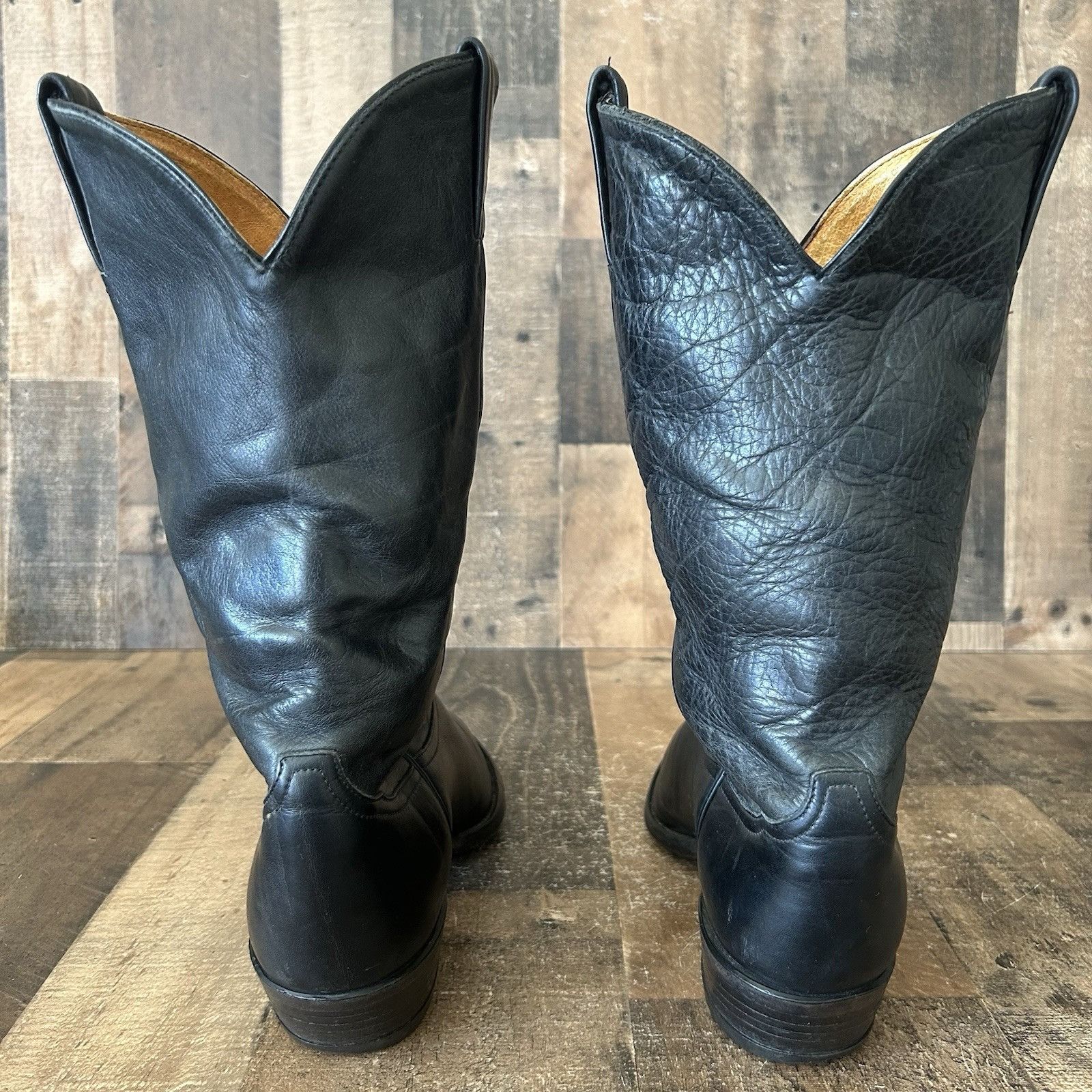 Tony Lama Tony Lama Vintage Classic Black Cowboy Boots Mens 10 D Size US 10 / EU 43 - 10 Thumbnail