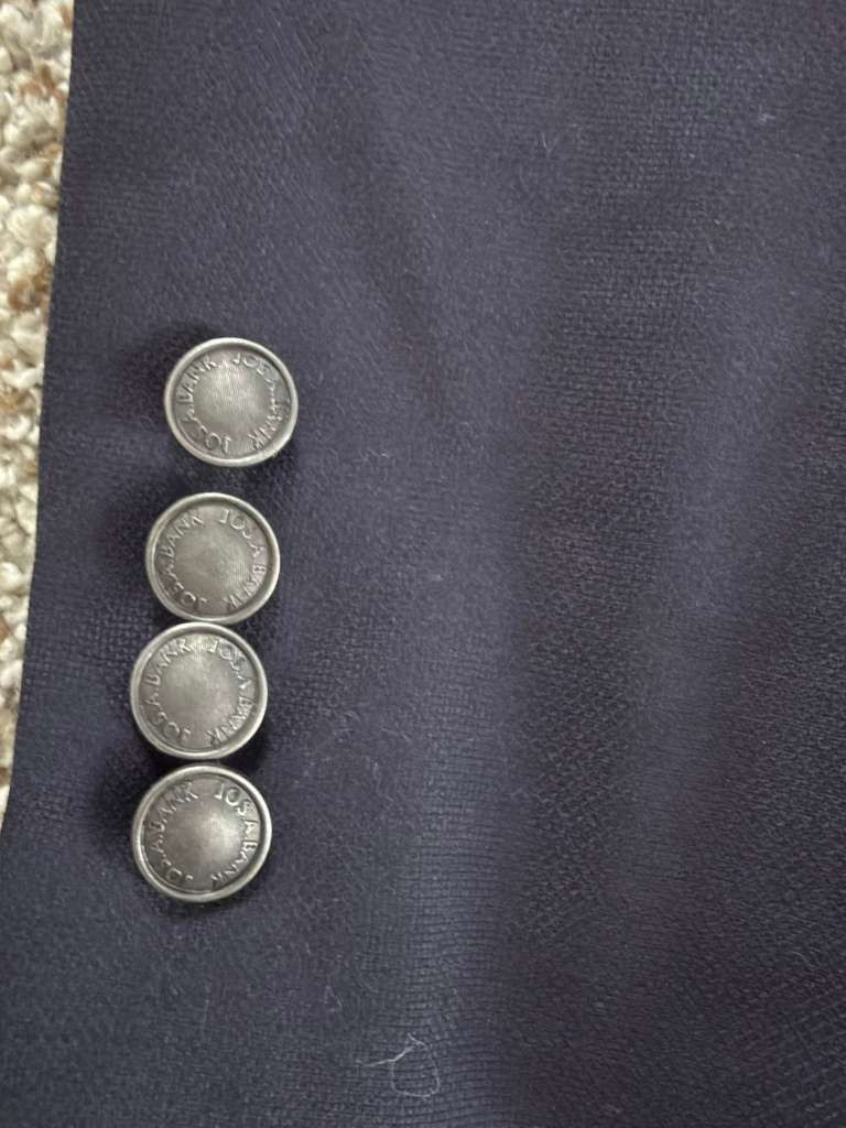 Jos. A. Bank Jos. A. Bank Traveler Utility Blazer Navy 100% Wool 40R Size 40R - 3 Thumbnail