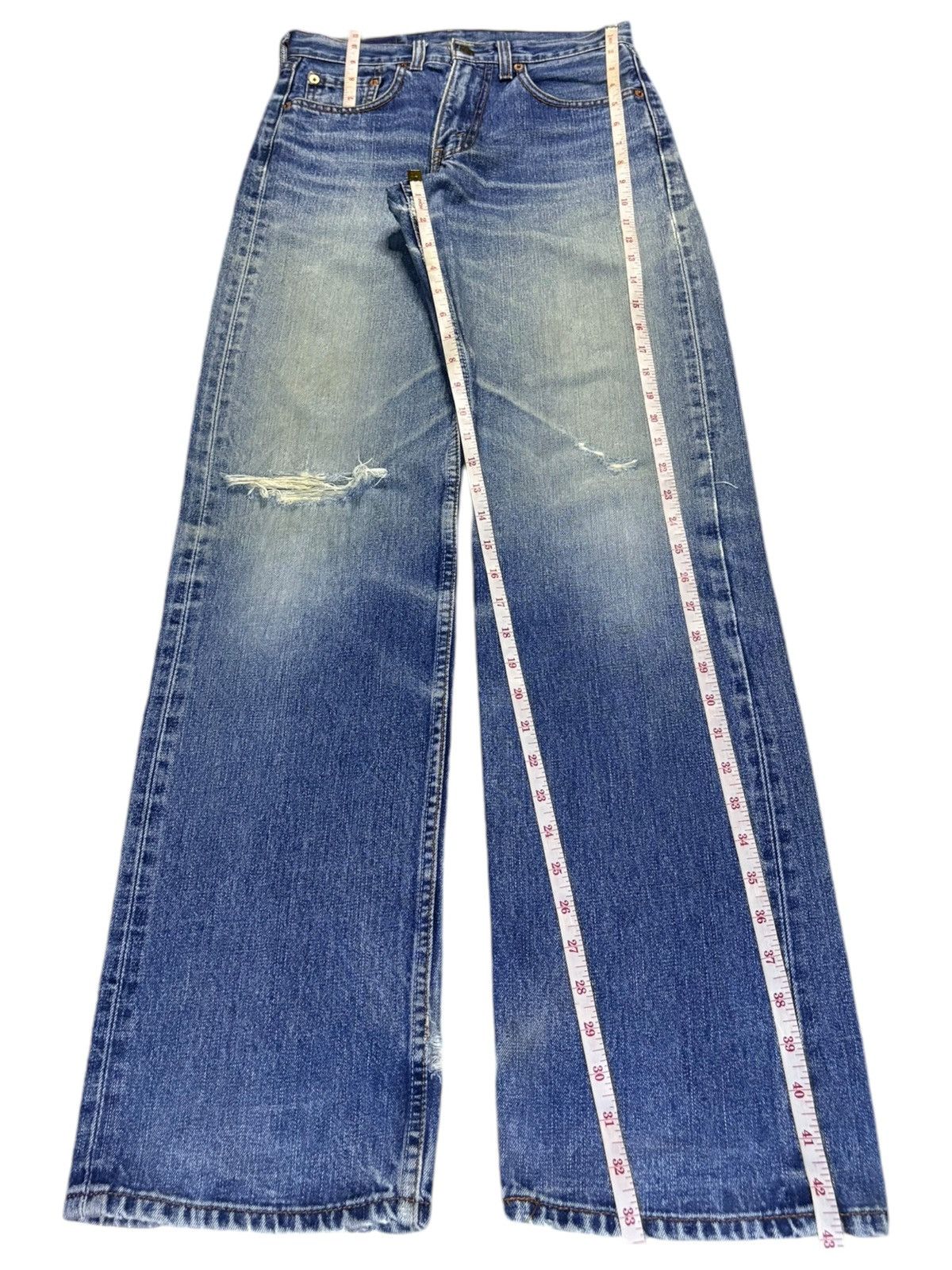 Levi's Vintage 90s Levis 512 Mud Wash Distressed Loose Jeans Size US 28 / EU 44 - 13 Thumbnail