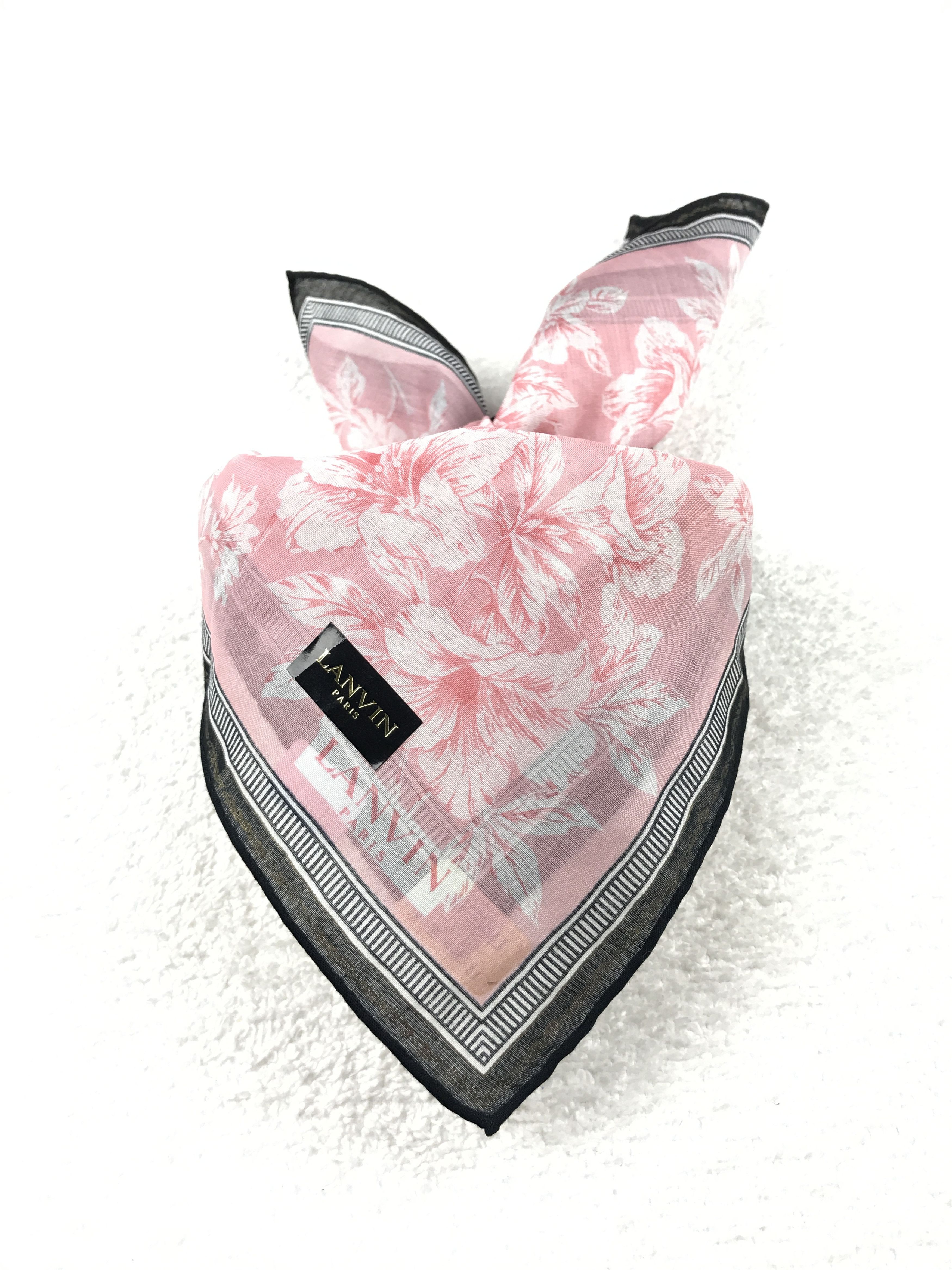 Designer × Lanvin × Vintage Vintage Lanvin Bandana Neckerchief Handkerchief Size ONE SIZE - 3 Thumbnail