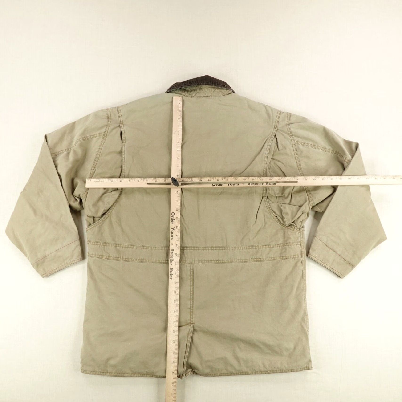Gap VINTAGE Gap Jacket Medium Tan Corduroy Collar Field Chore Barn Coat Flannel Quilt Lined Size US M / EU 48-50 / 2 - 6 Thumbnail
