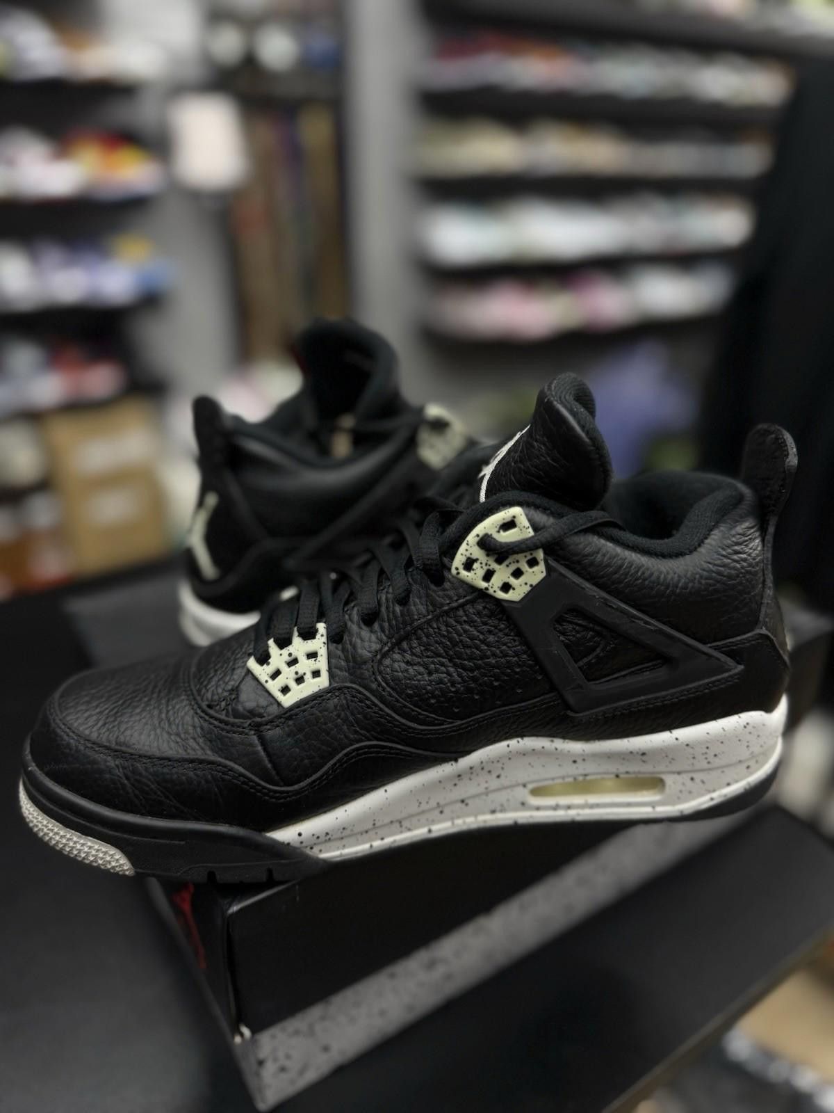 Nike Nike Air Jordan 4 Retro LS Oreo Black Tech Grey Size 8 Size US 8 / EU 41 - 9 Thumbnail
