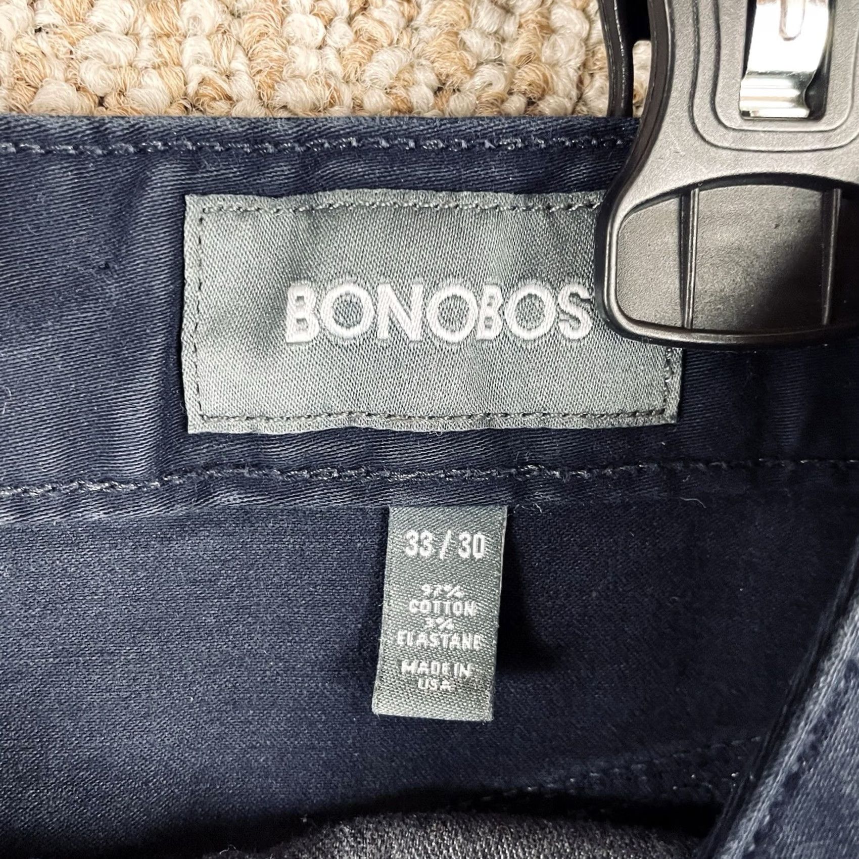 Bonobos Bonobos Pants Mens 33 x 30 Chinos Khakis Straight Casual Office T711 Size US 33 - 7 Thumbnail