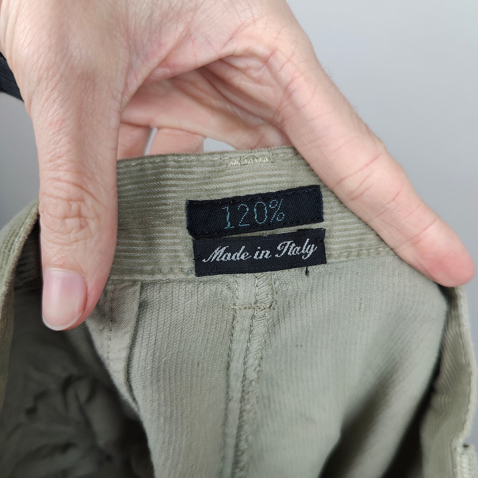 120% Lino 120% Lino Corduroy Pants Mens 44 US 28 Tan Straight Leg Size US 28 / EU 44 - 9 Thumbnail