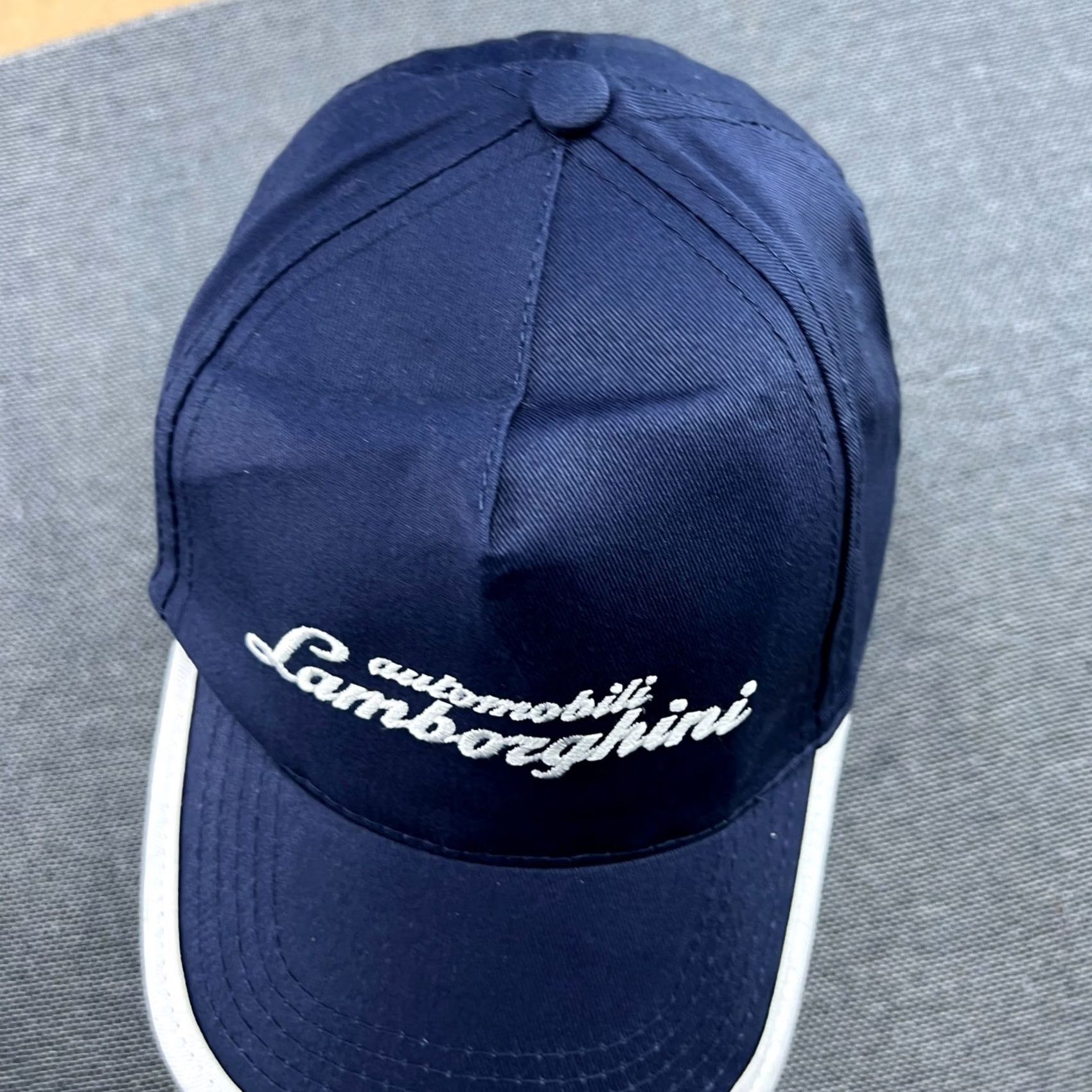 Lamborghini VINTAGE Automobili Baseball Cap One Size Blue Italy Adjustable Unisex Adults Cotton Canvas Lamborghini Beanie Men's Women's Boys Girls? Size ONE SIZE - 3 Thumbnail